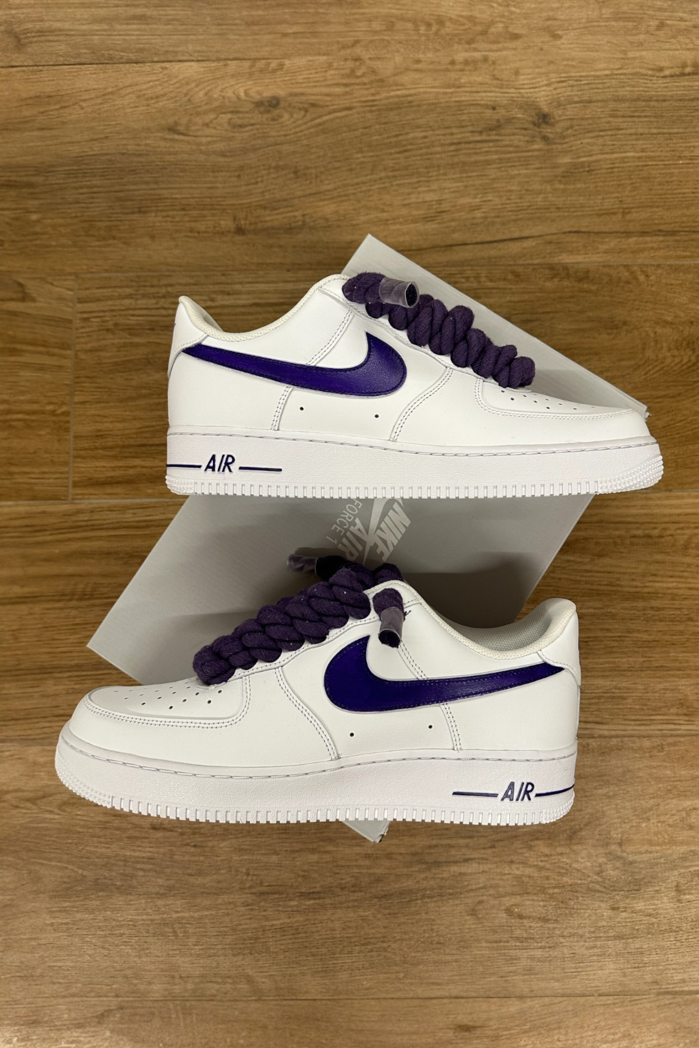 NIKE AIR FORCE 1 “ROPE LACES” PURPLE GRAPES - Baba Store