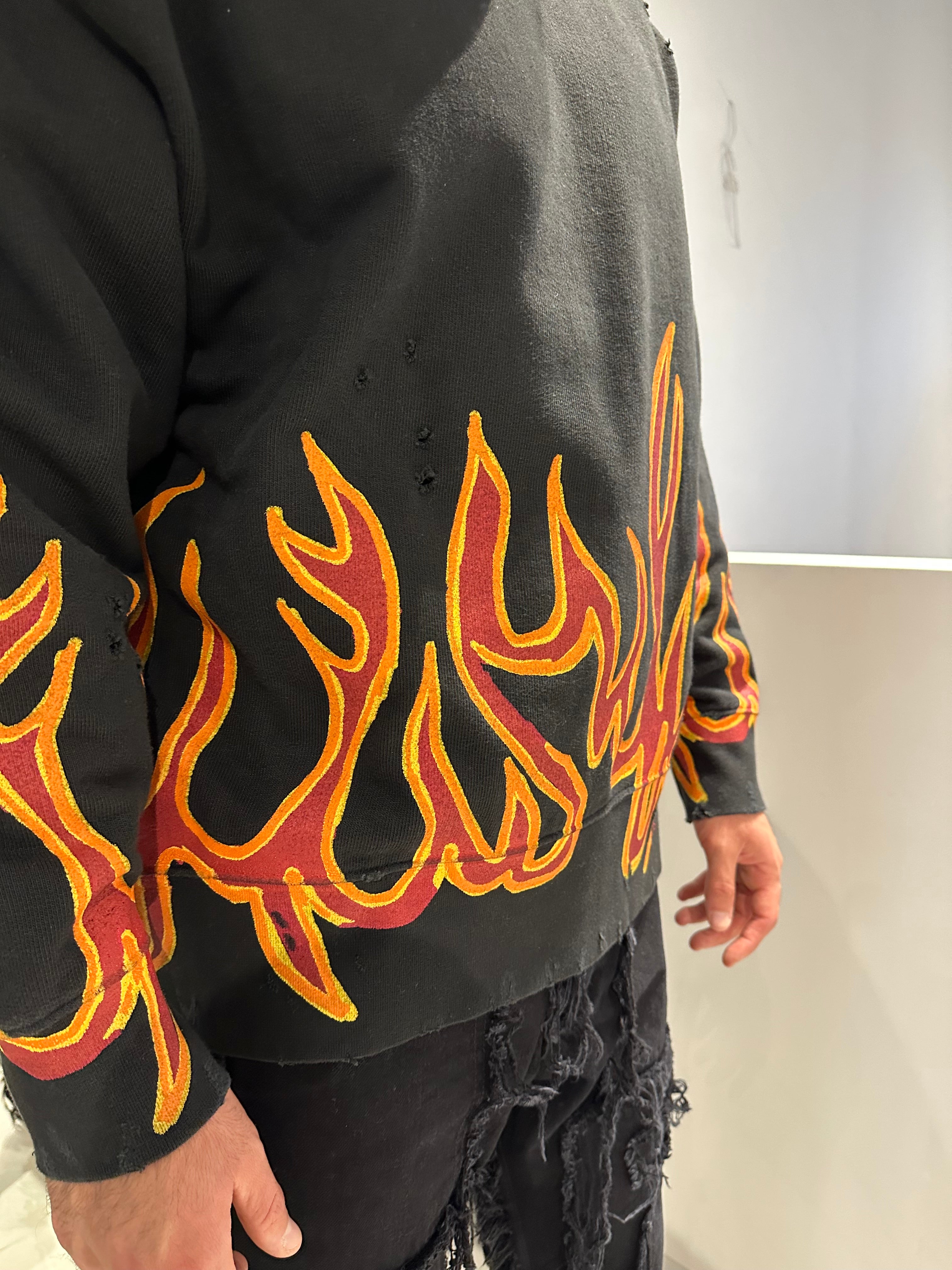 FELPA PALM ANGELS FLAMES - Baba Store