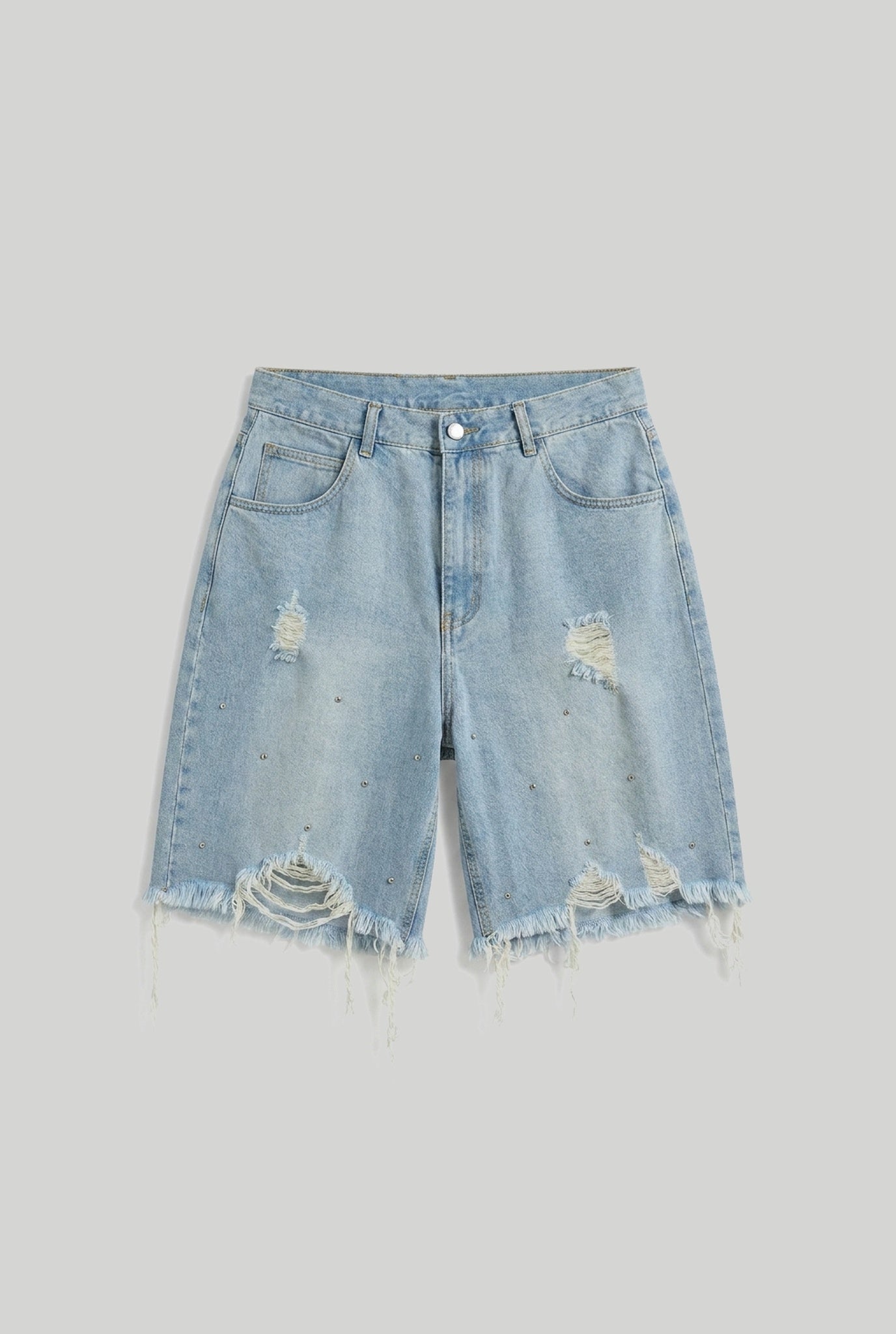 BABA Diamonds Denim Shorts - Classic Jeans