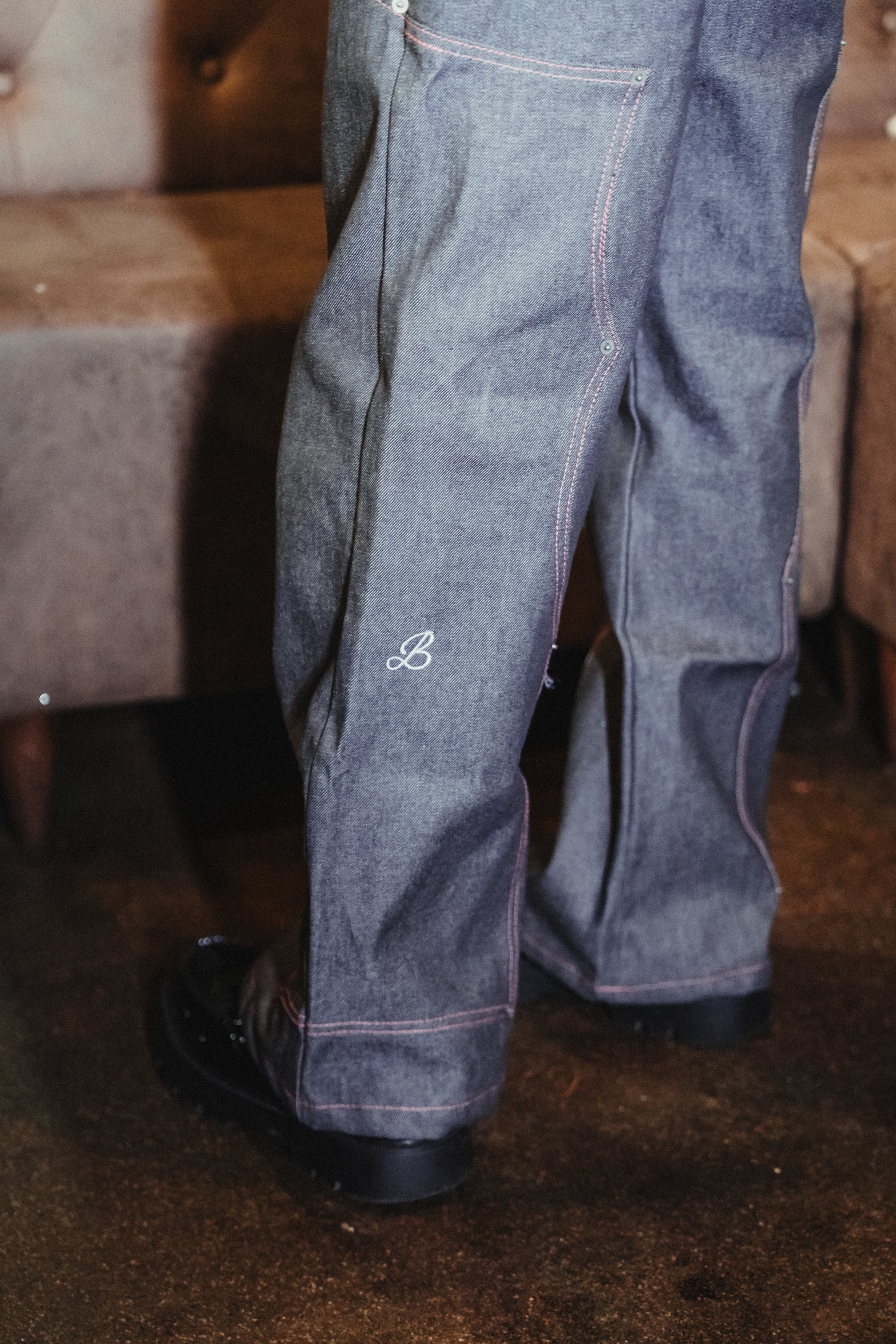 BABA Carpenter Denim Off-Line - Grey Pink