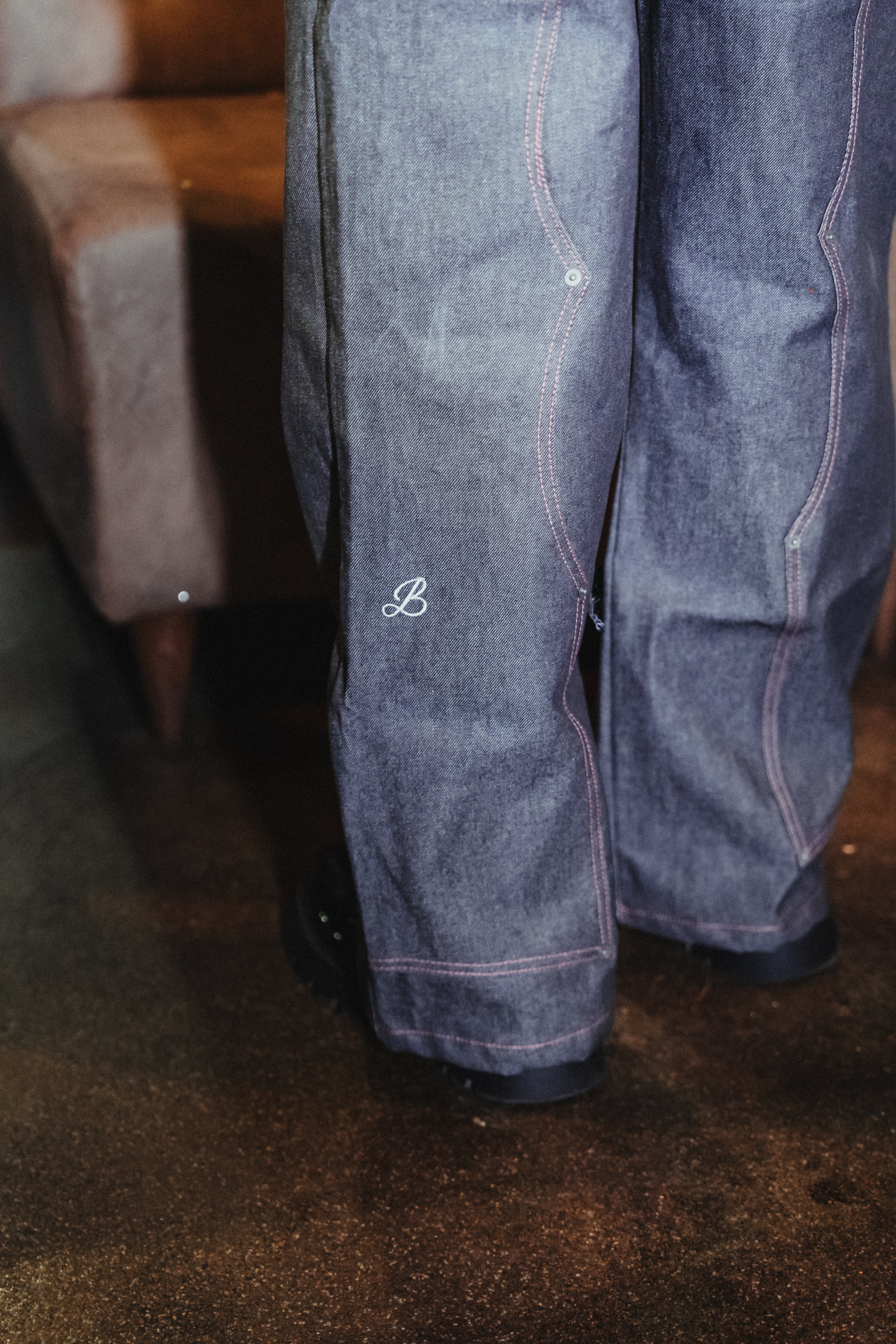 BABA Carpenter Denim Off-Line - Grey Pink