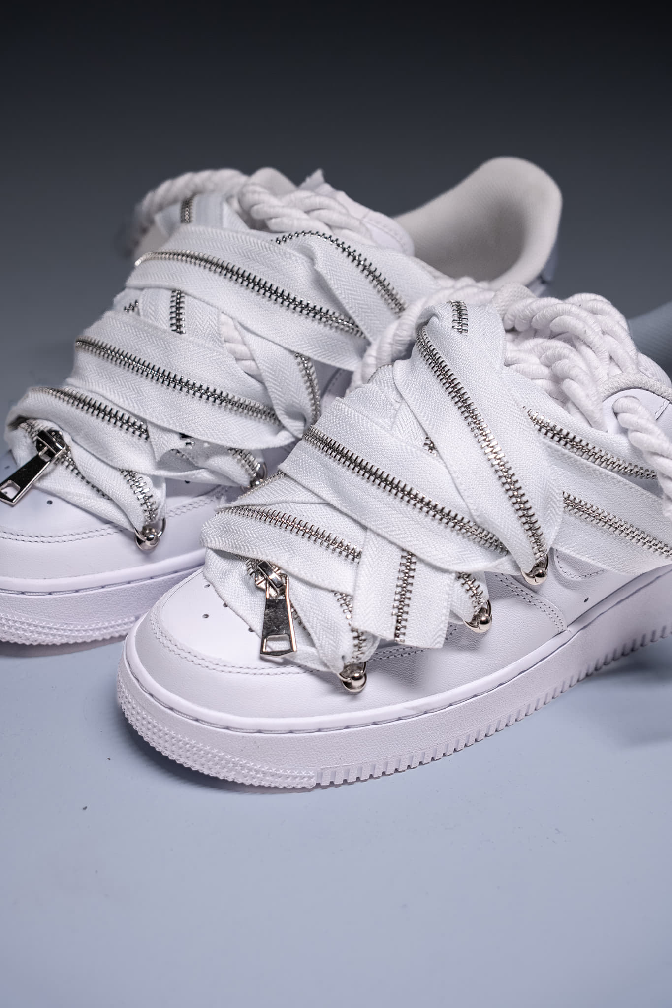 Nike Air Force 1 "Rope Laces White" Zip White