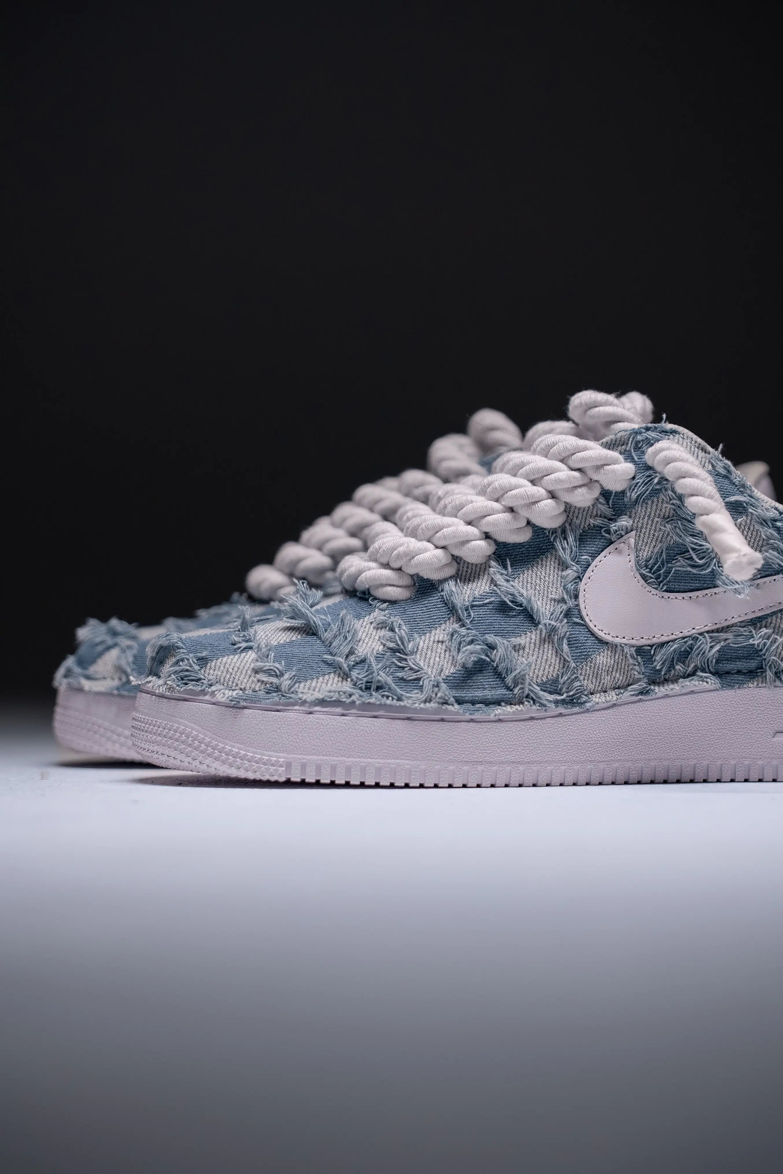 Nike Air Force One "Rope Laces White" Jeans White