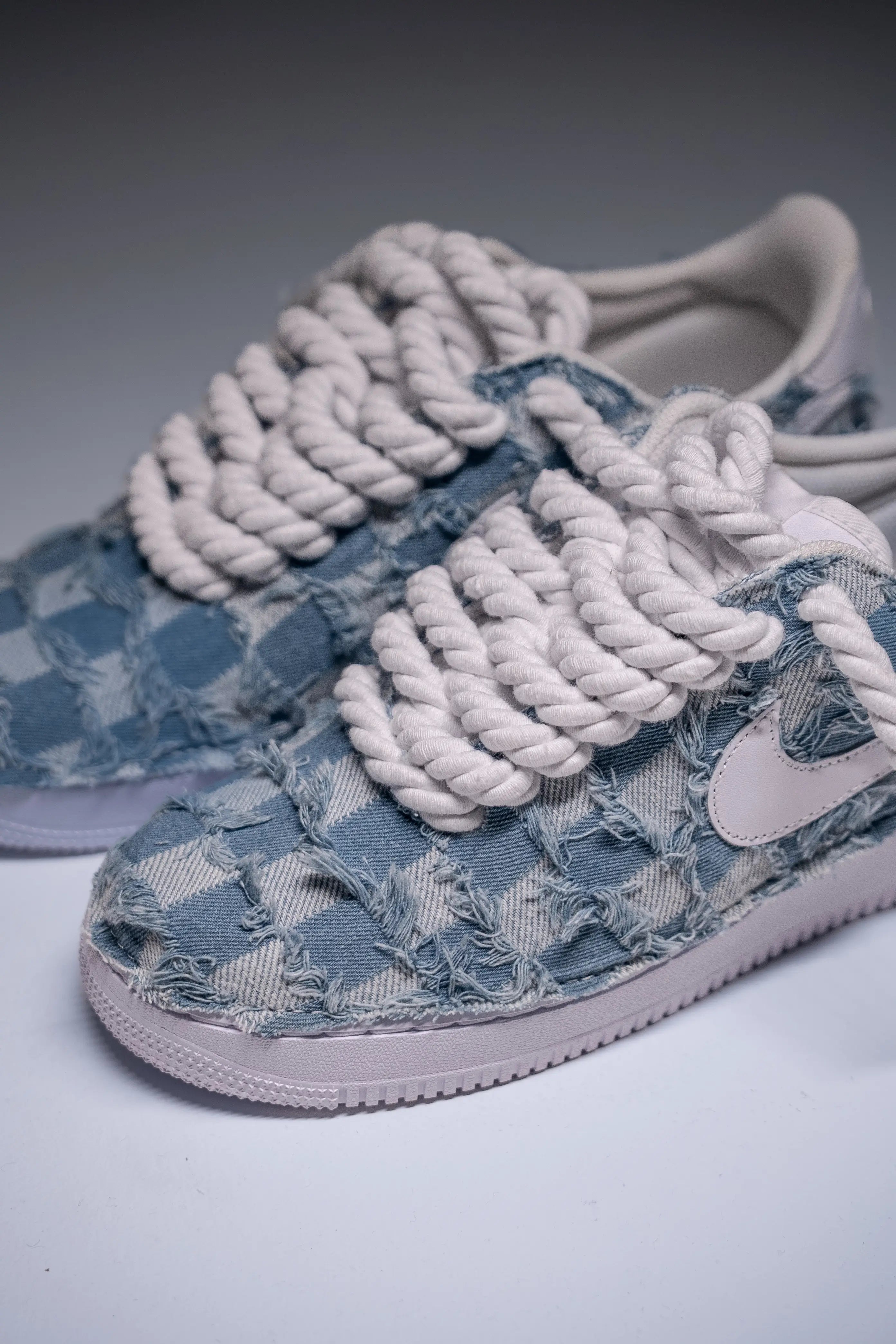 Nike Air Force One "Rope Laces White" Jeans White