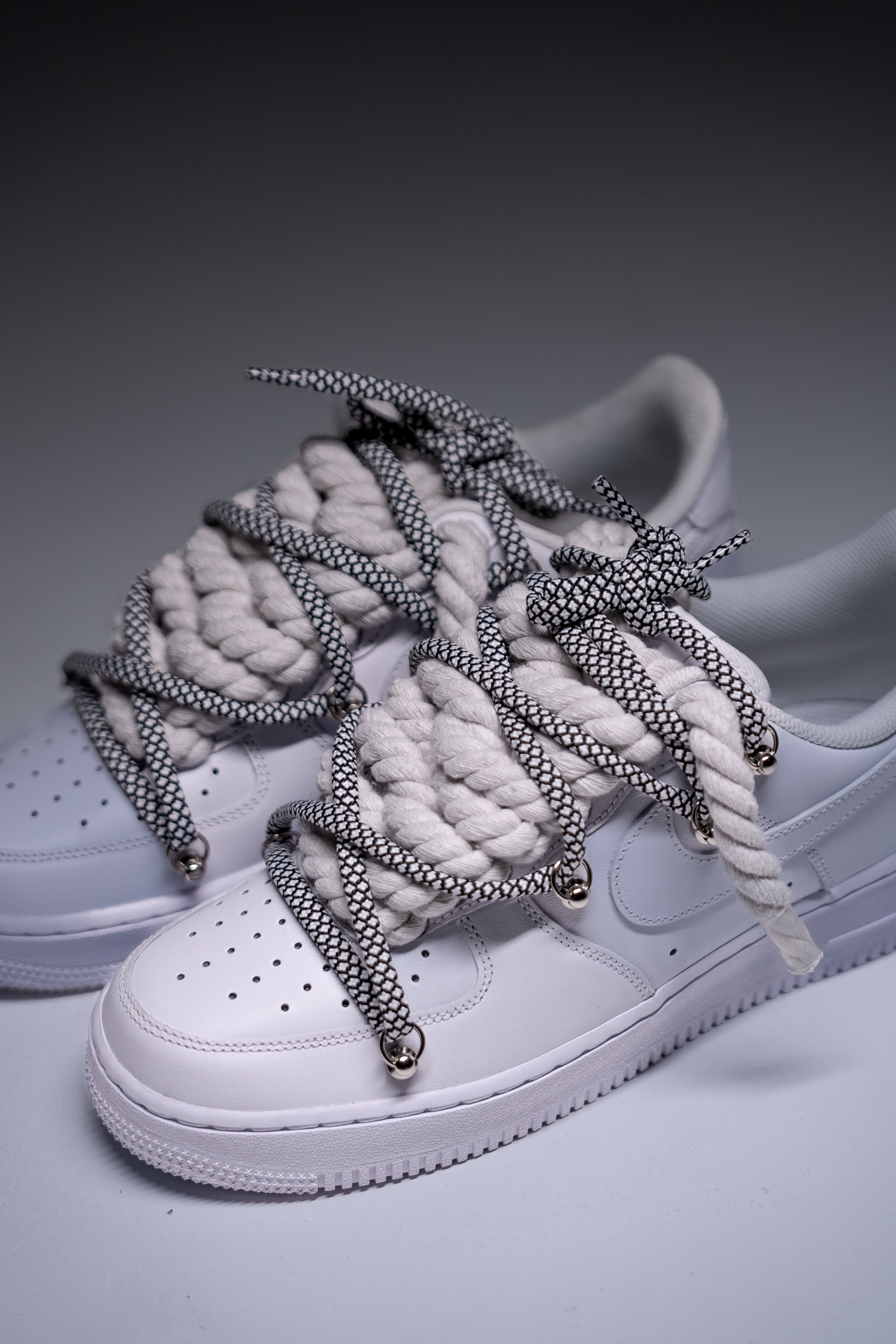 Nike Air Force 1 "Rope Laces White" Triple Laces