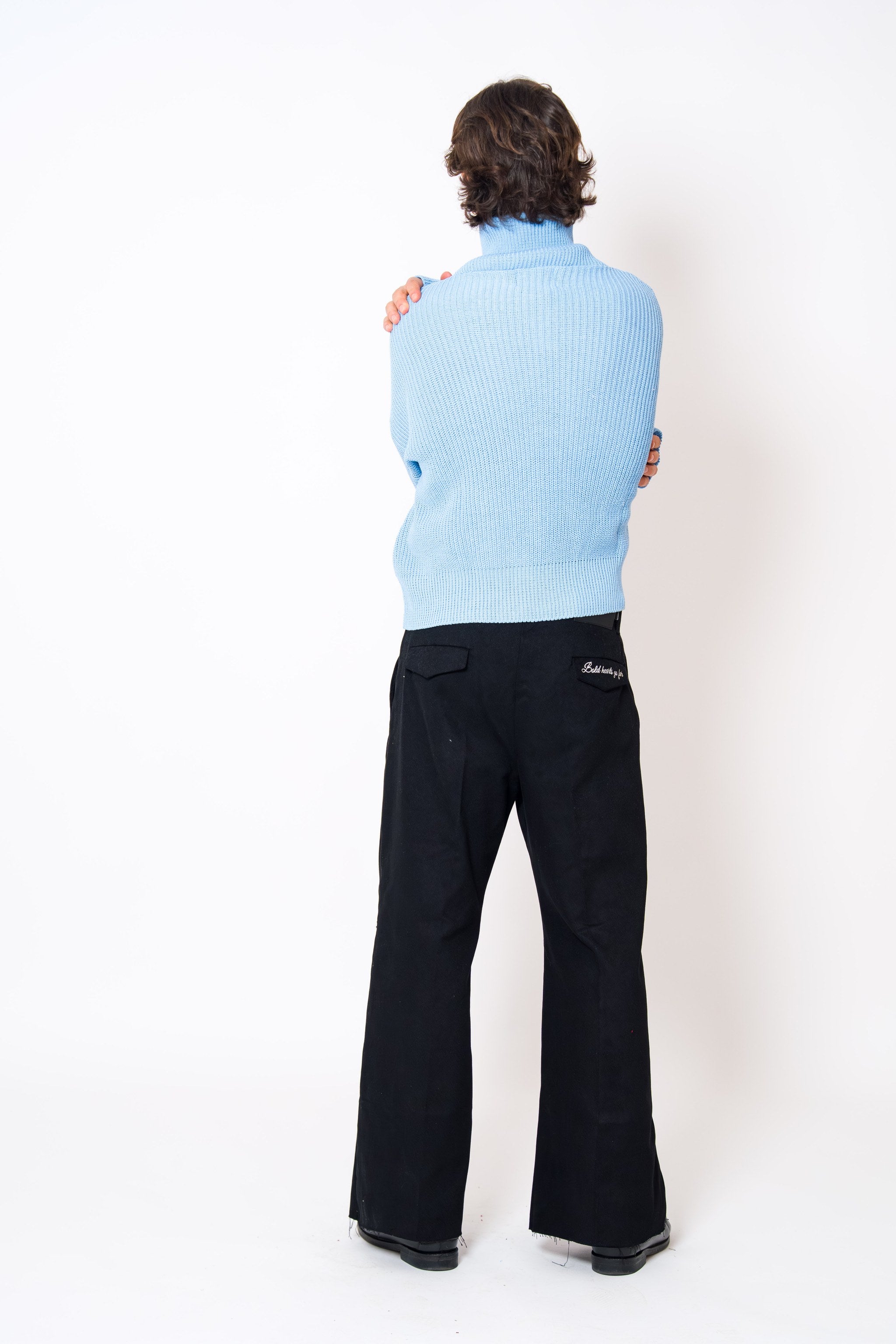 BABA Full Zip Sweater - Sky