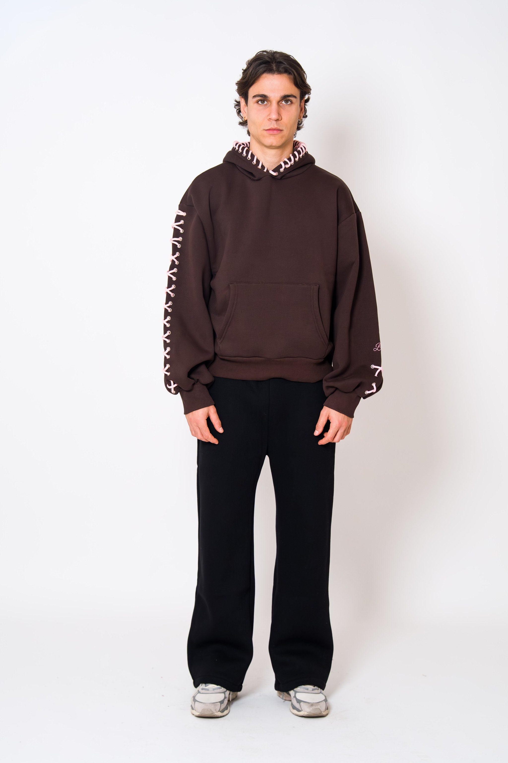 BABA Laces Hoodie - Brown