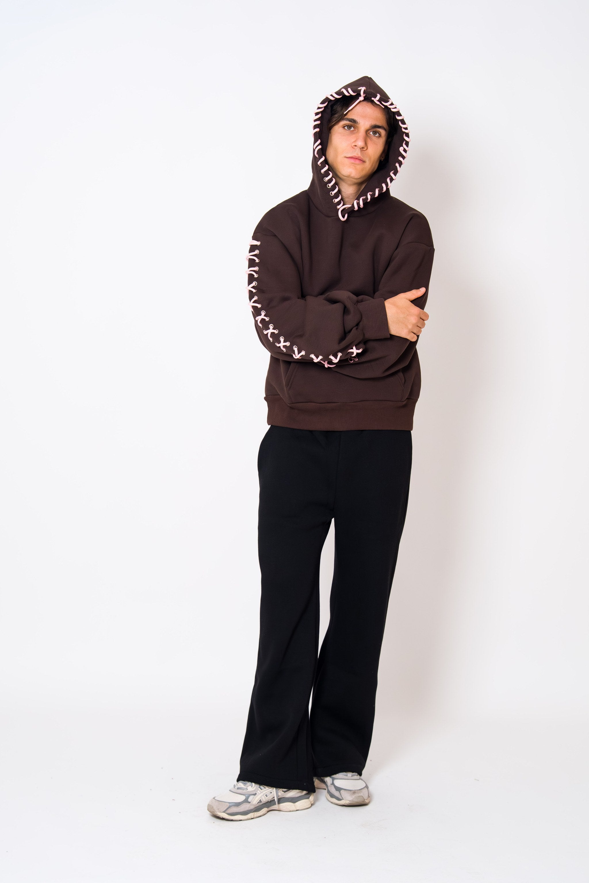 BABA Laces Hoodie - Brown