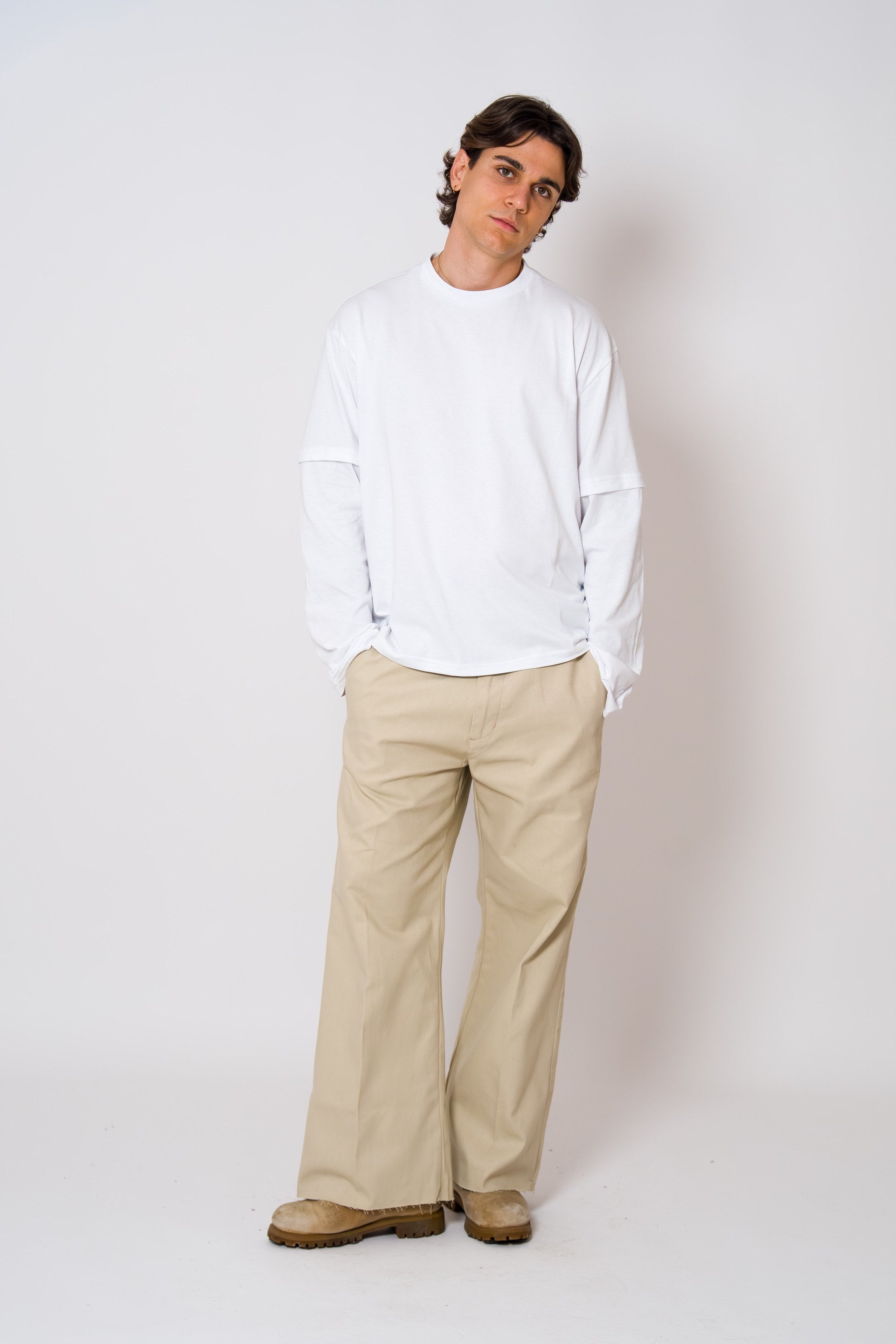 BABA Denim Bold Hearts - Beige