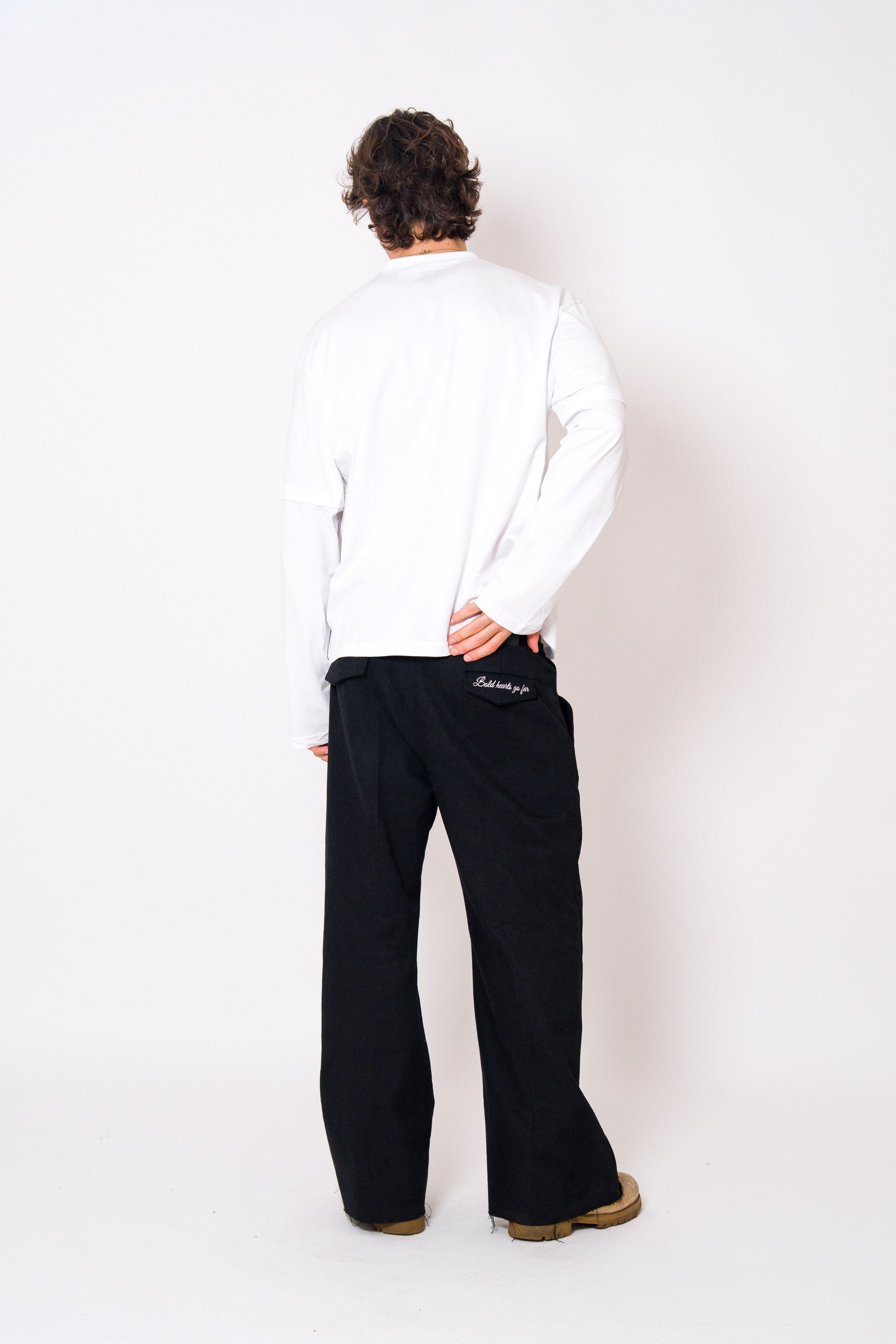 BABA Denim Bold Hearts - Black