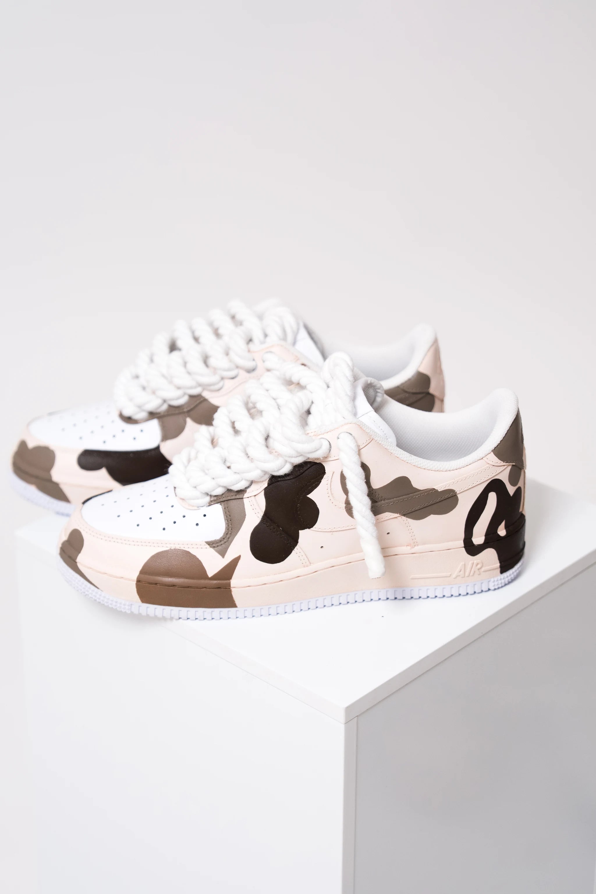 Nike Air Force 1 Camo Cream "Rope Laces White"