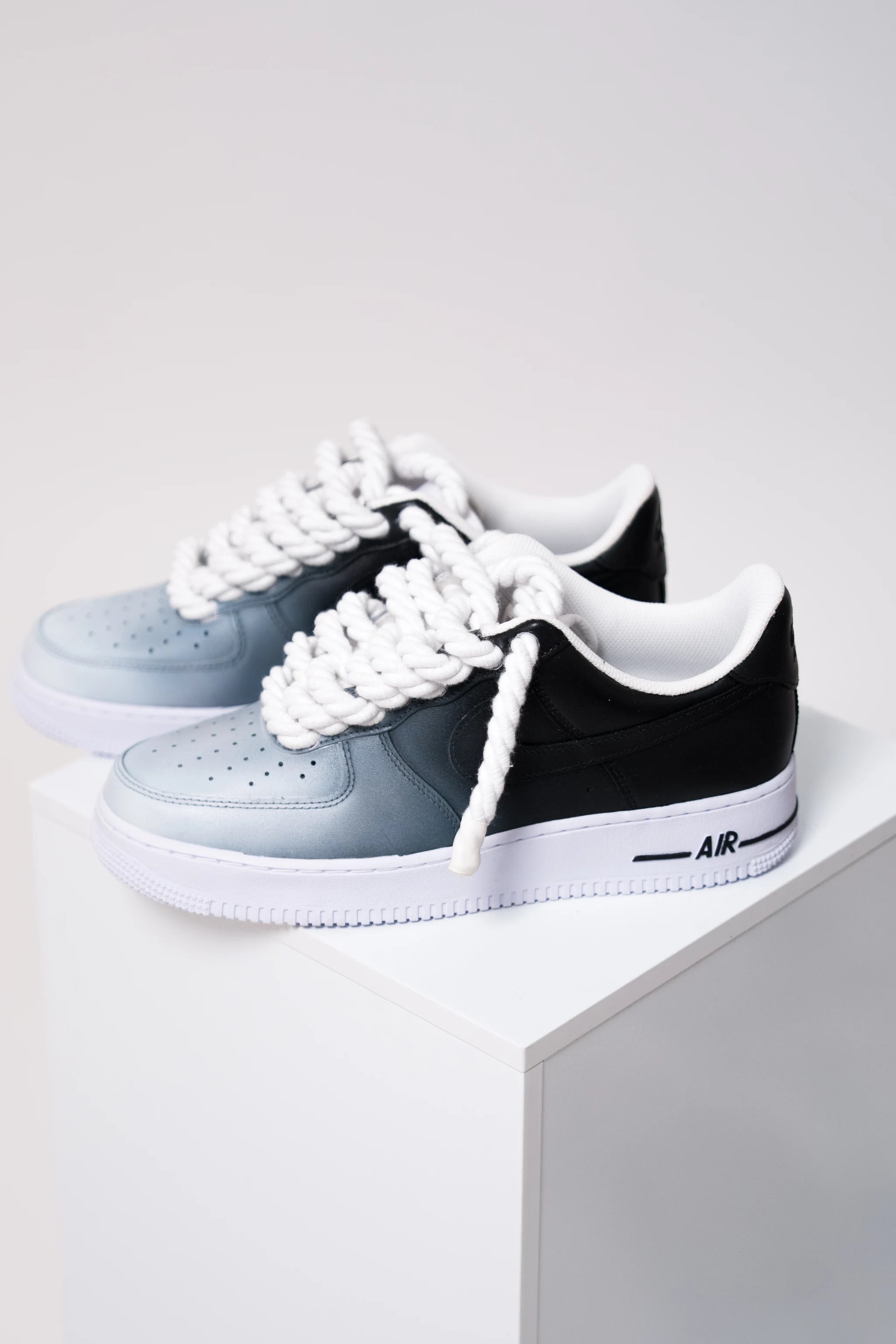 Nike Air Force 1  Nuance Black "Rope Laces White"