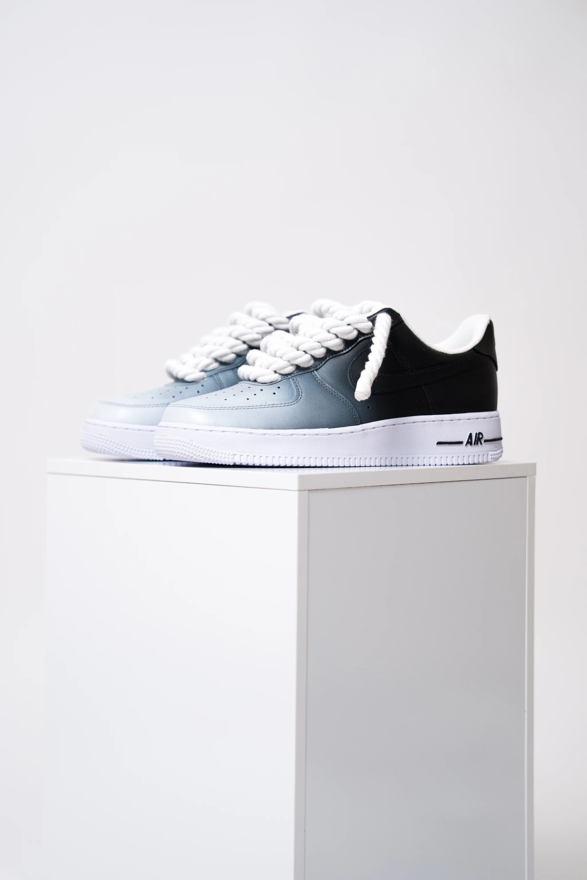 Nike Air Force 1  Nuance Black "Rope Laces White"