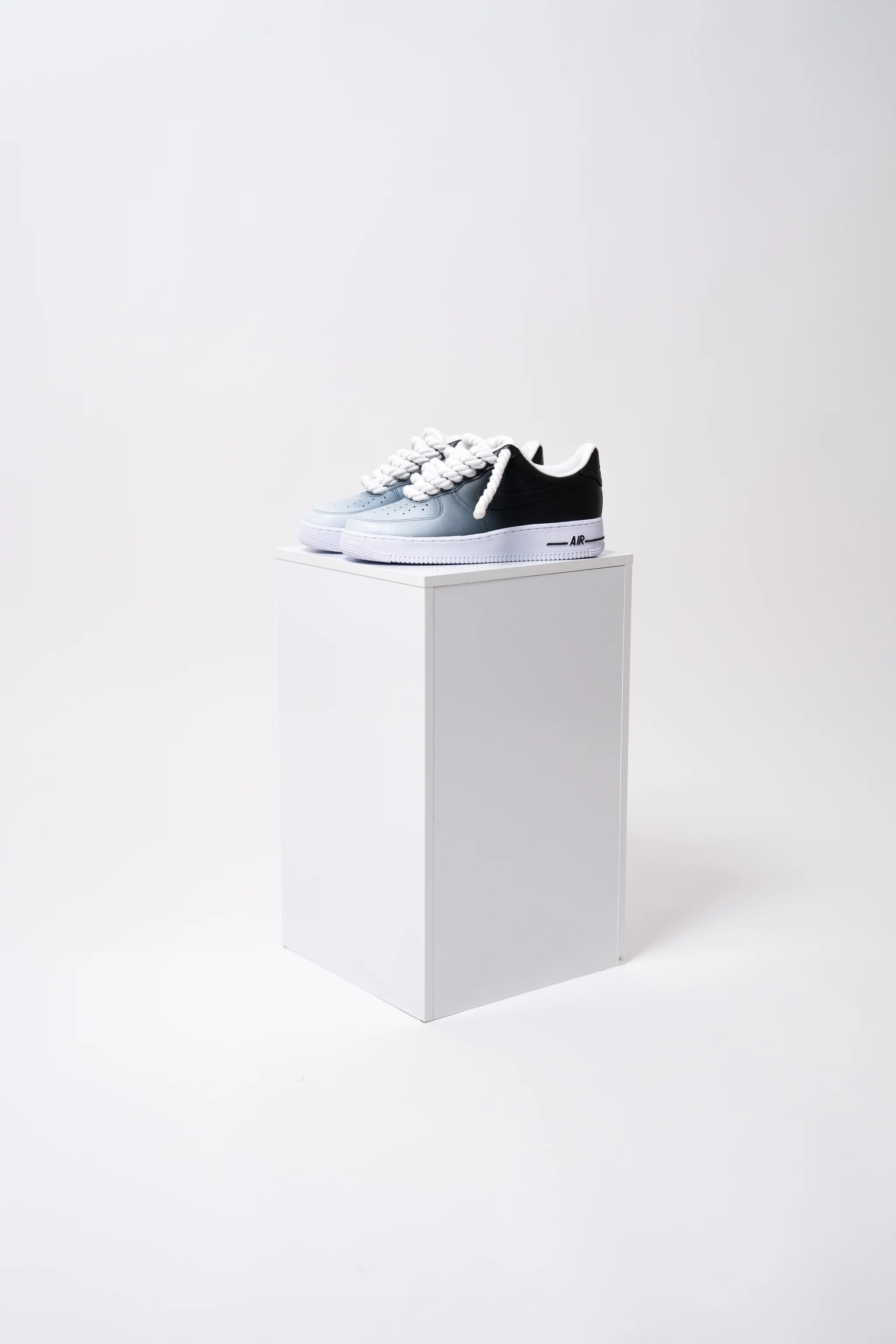 Nike Air Force 1  Nuance Black "Rope Laces White"