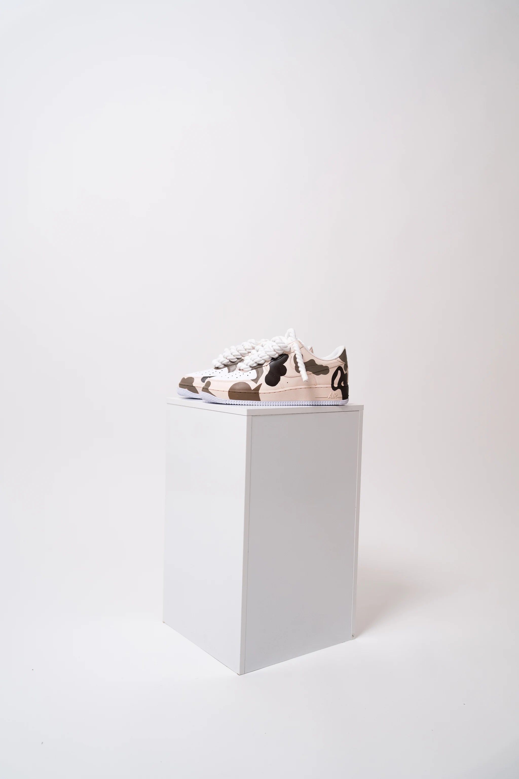 Nike Air Force 1 Camo Cream "Rope Laces White"