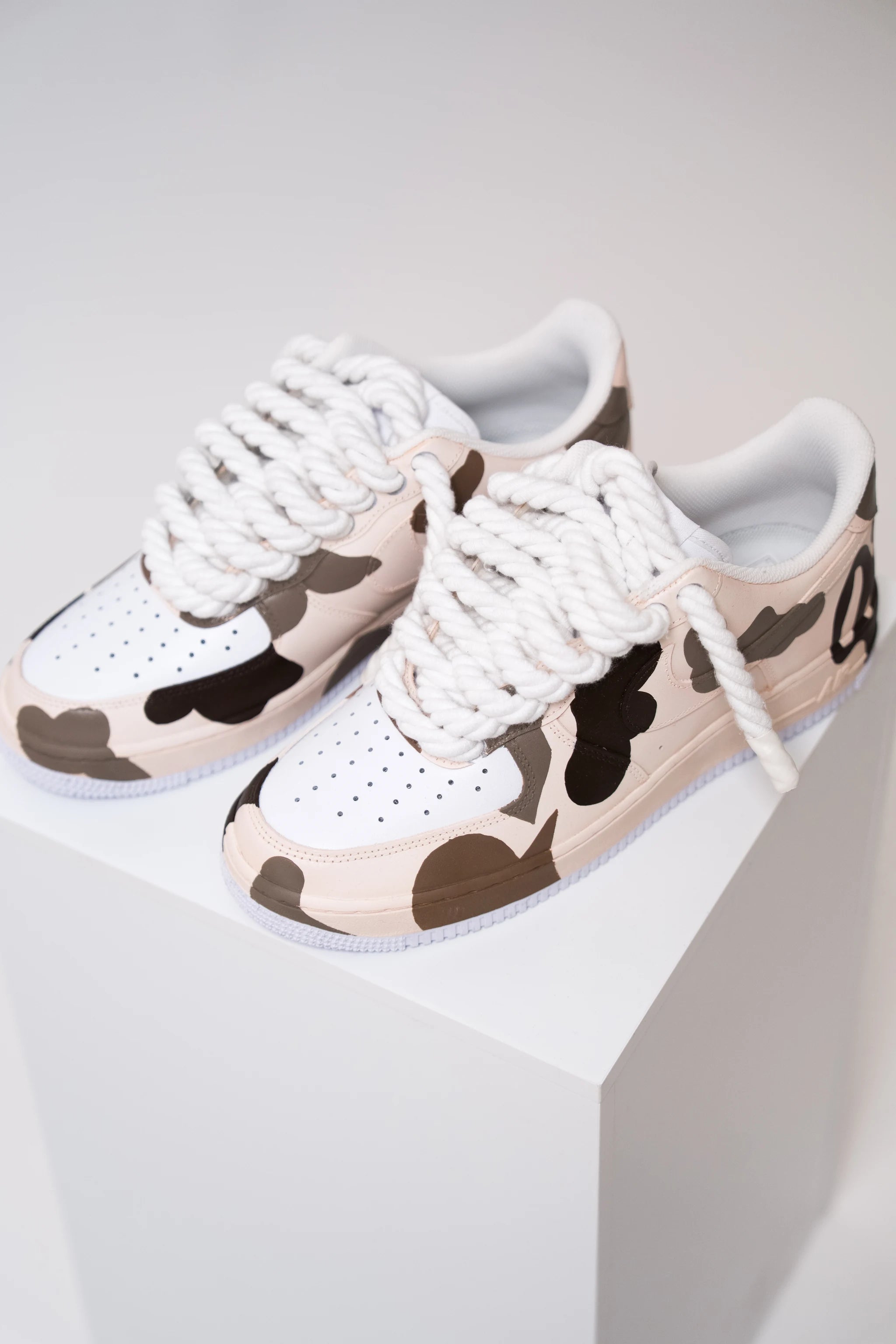 Nike Air Force 1 Camo Cream "Rope Laces White"