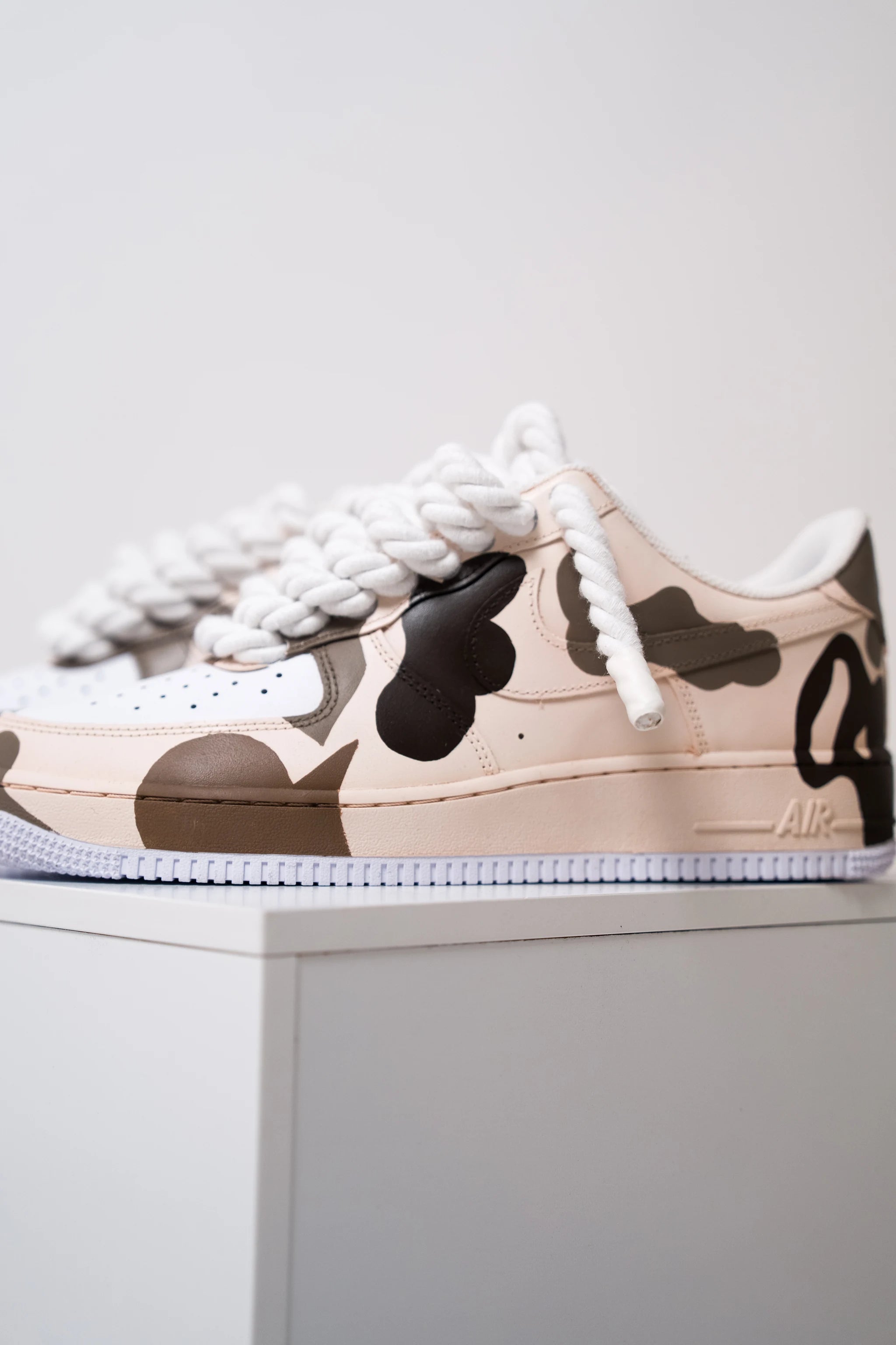 Nike Air Force 1 Camo Cream "Rope Laces White"