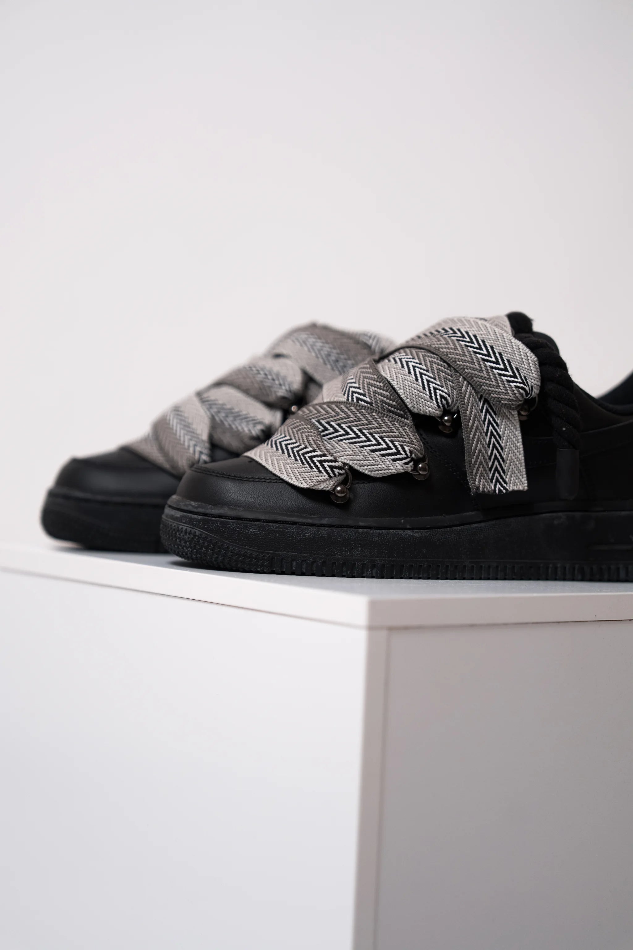 Nike Air Force 1 Lanvin Grey "Rope Laces Black"