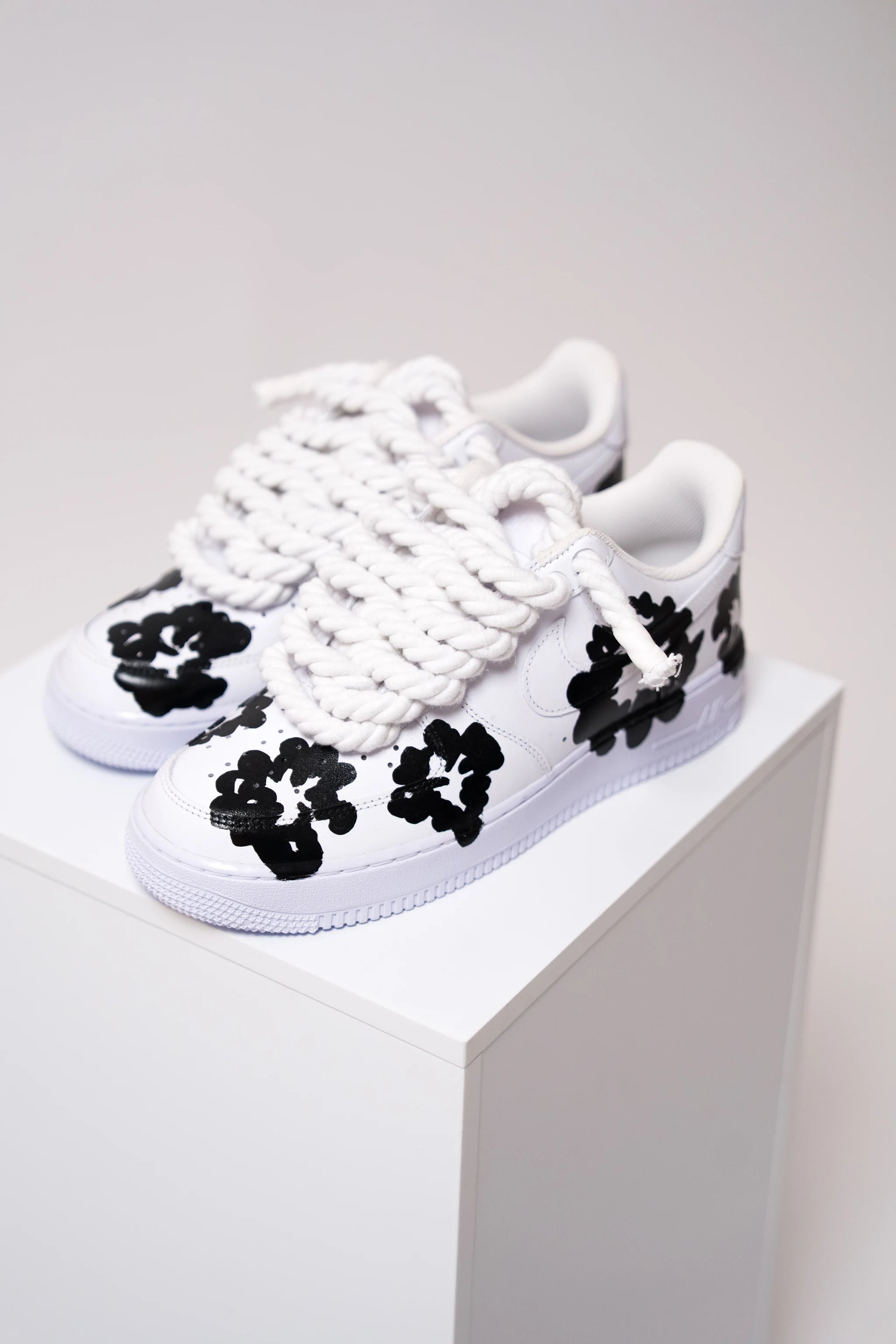 Nike Air Force 1 Denim Tears Black "Rope Laces White"