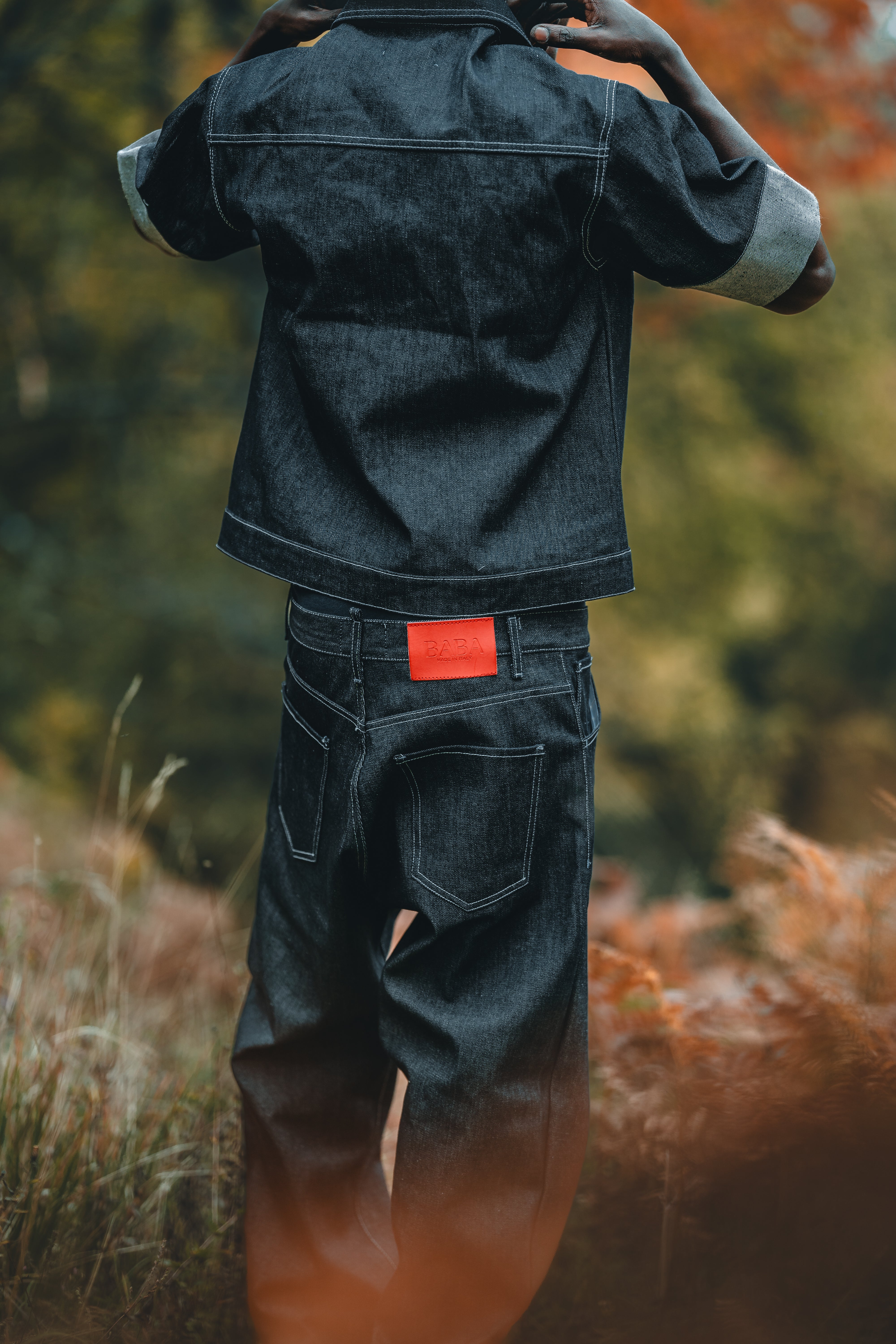 BABA Matching Set Raw Denim - Blue