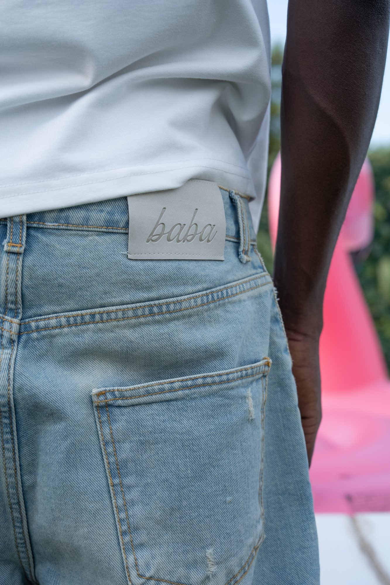 BABA Diamonds Denim Shorts - Classic Jeans