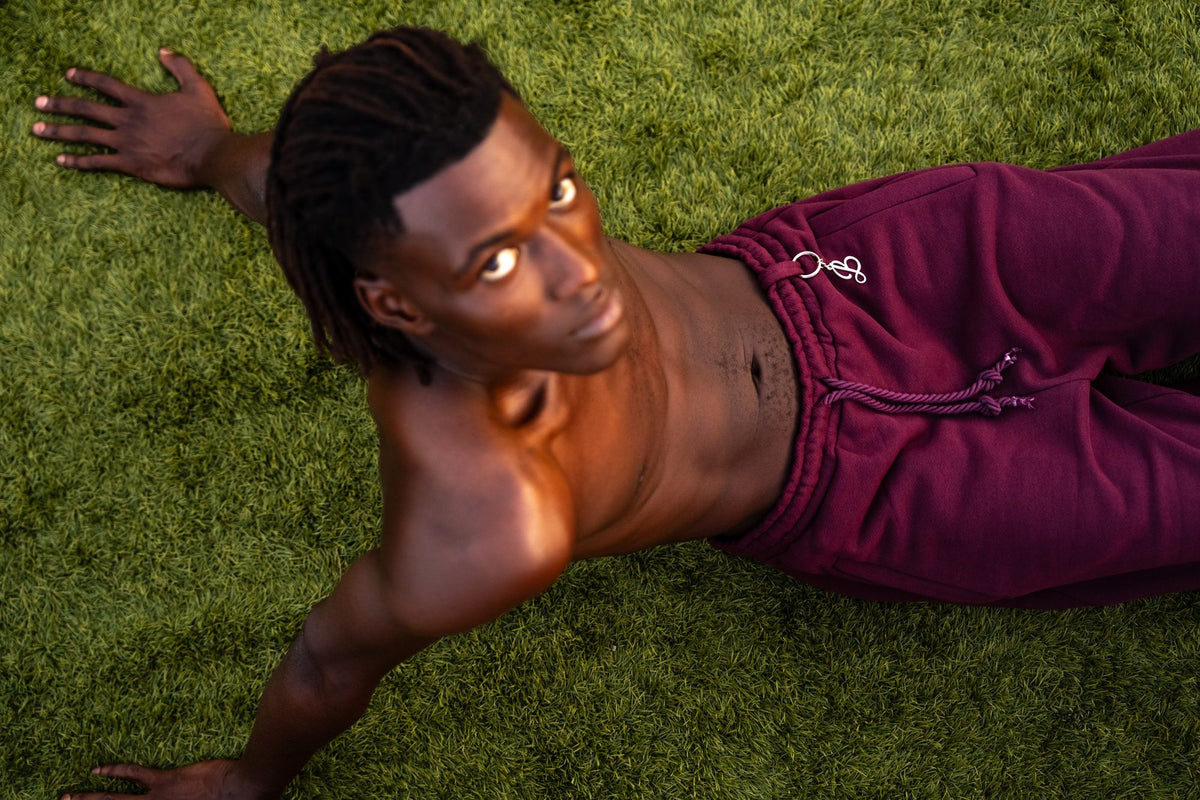 BABA Cotton Shorts - Bordeaux