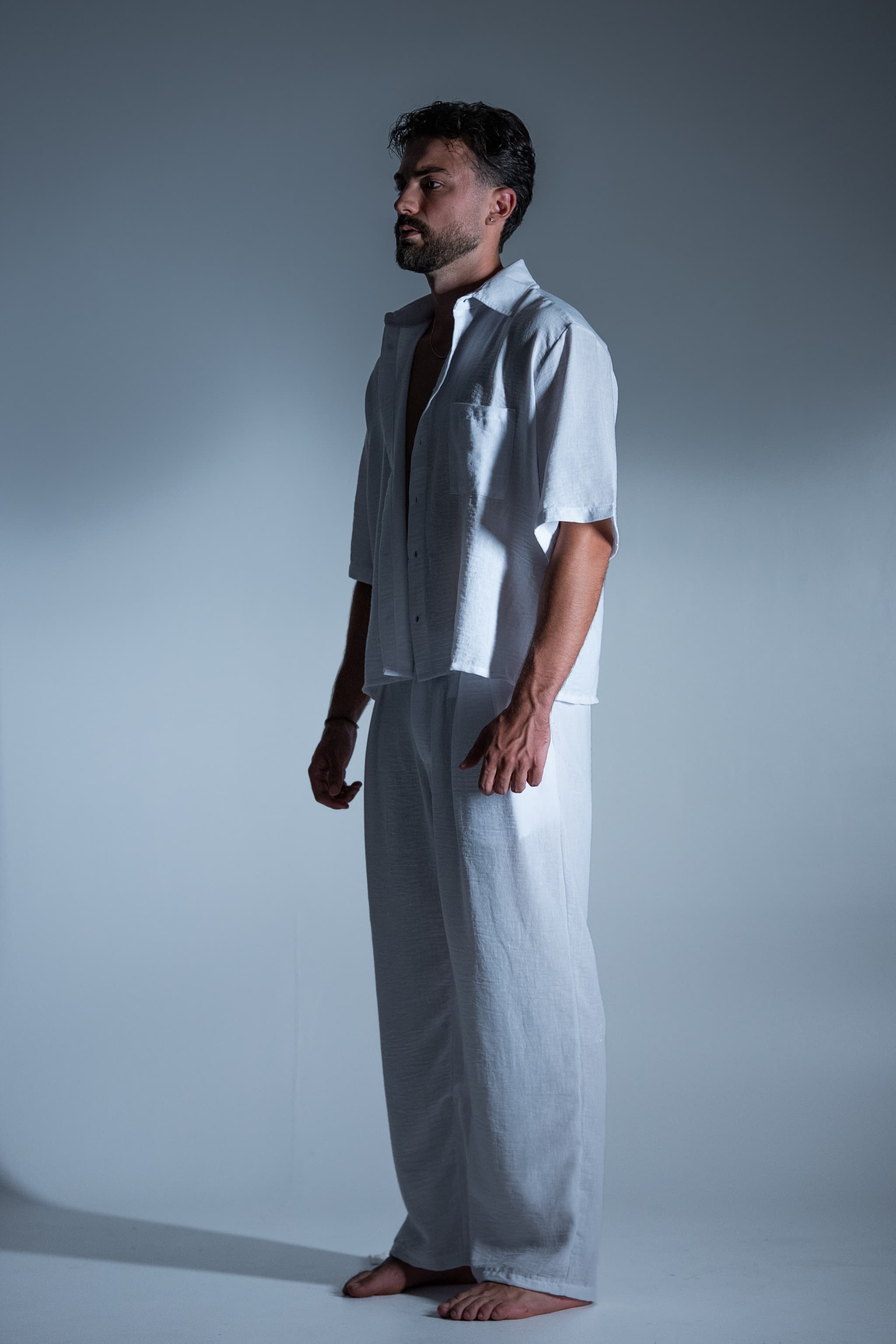 BABA Matching Set Misto Lino - White