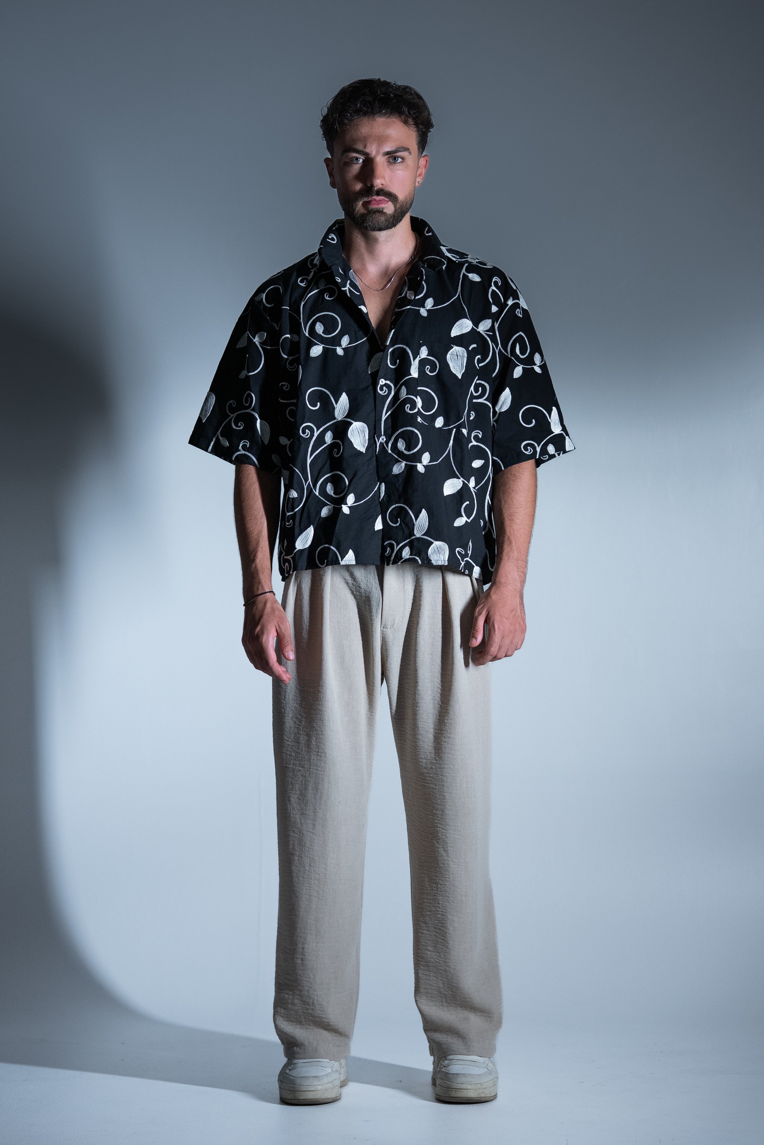 BABA Floral Shirt - Black