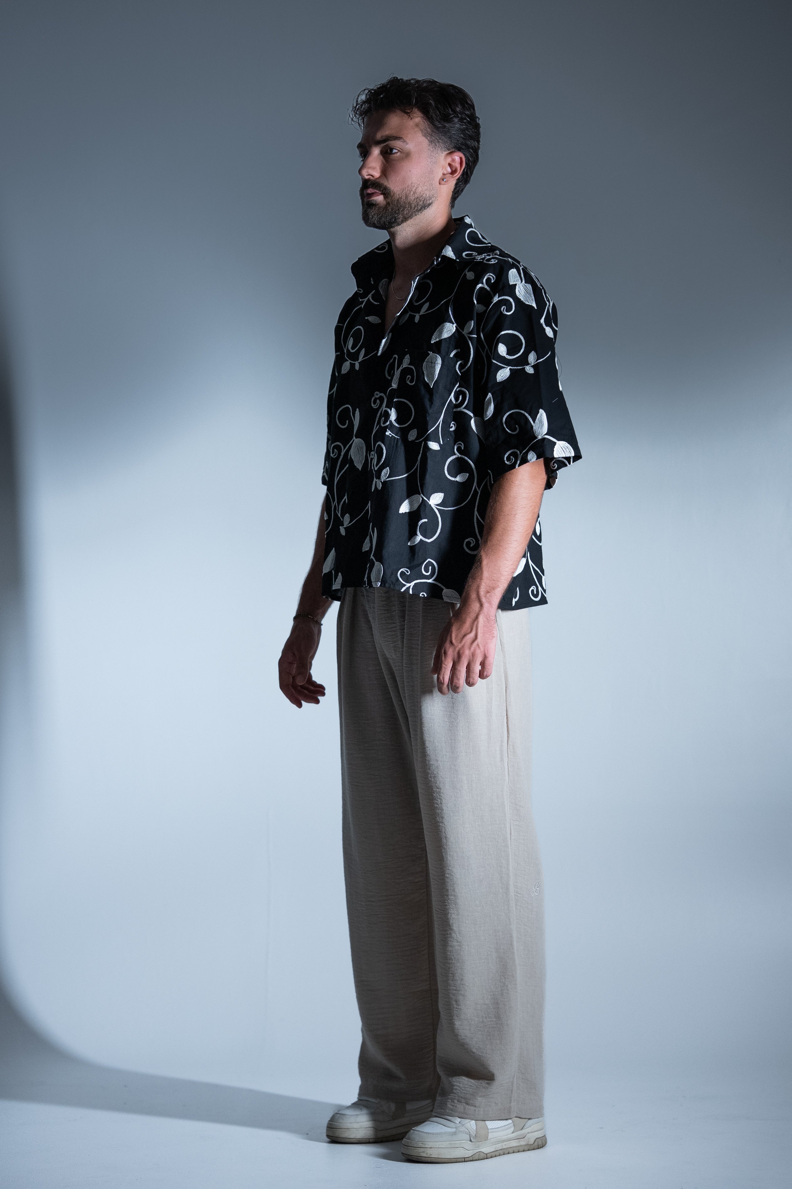 BABA Floral Shirt - Black