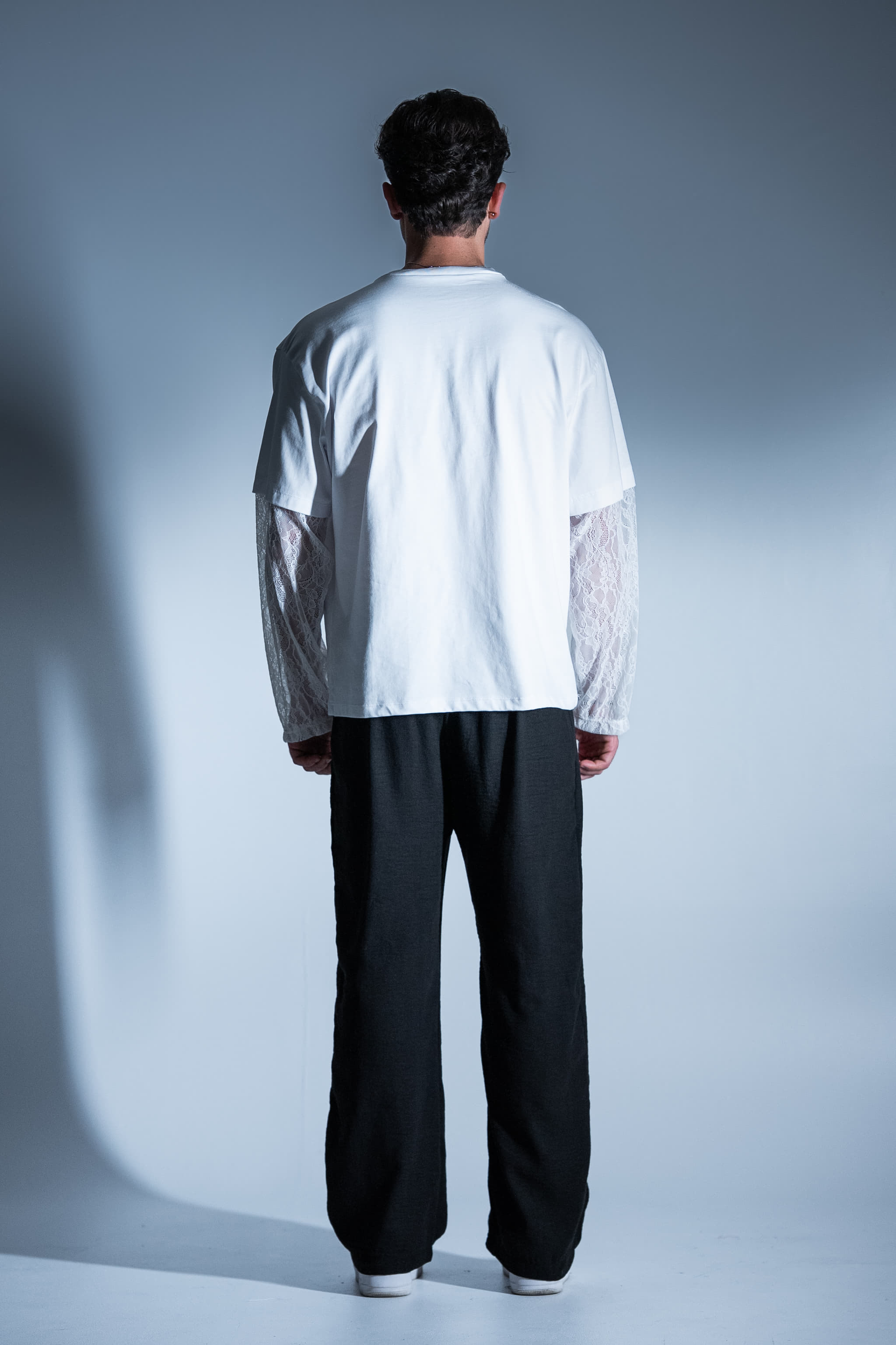 BABA Longsleeve Lace - White