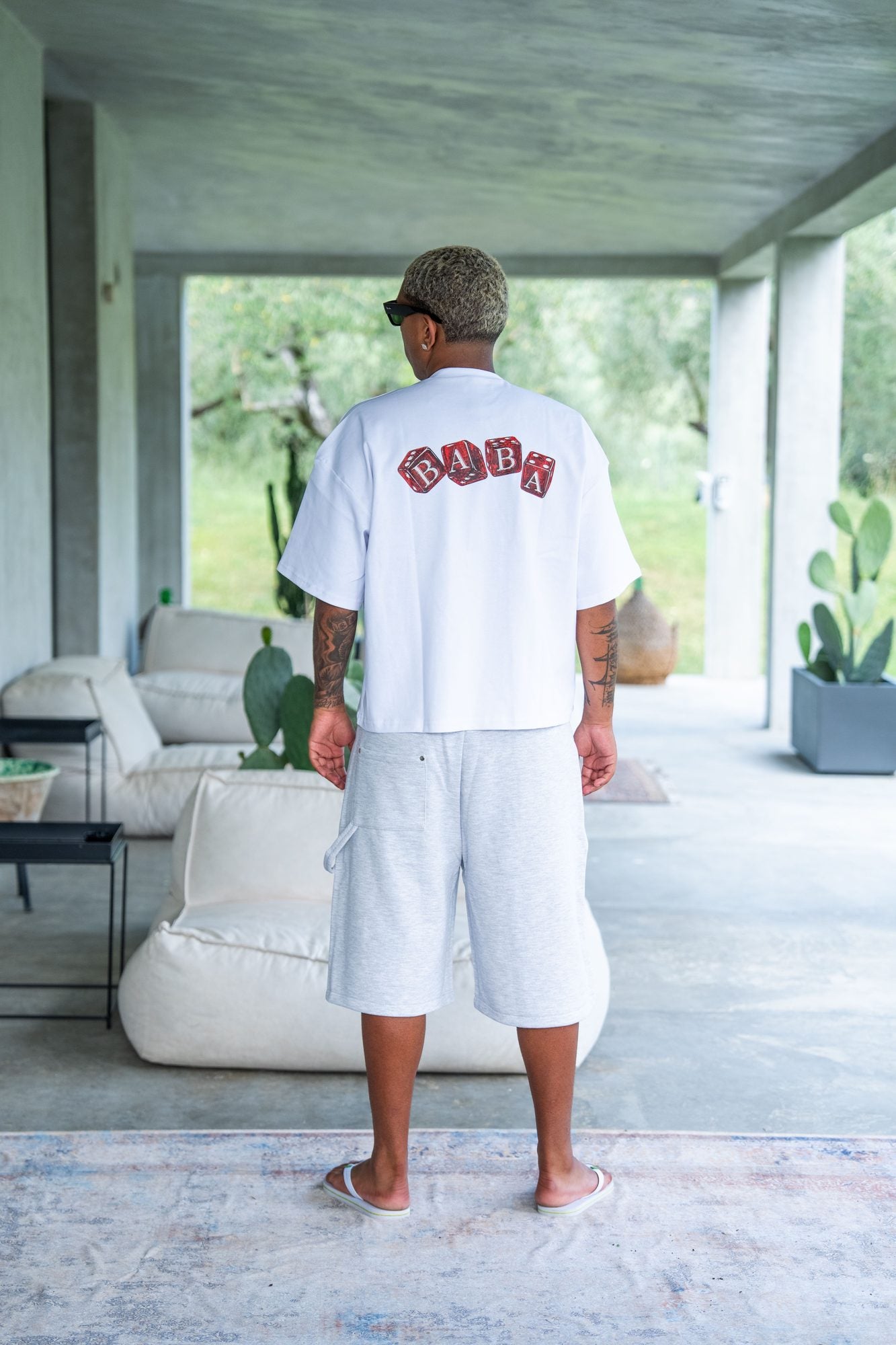 BABA Carpenter Shorts - Light Grey