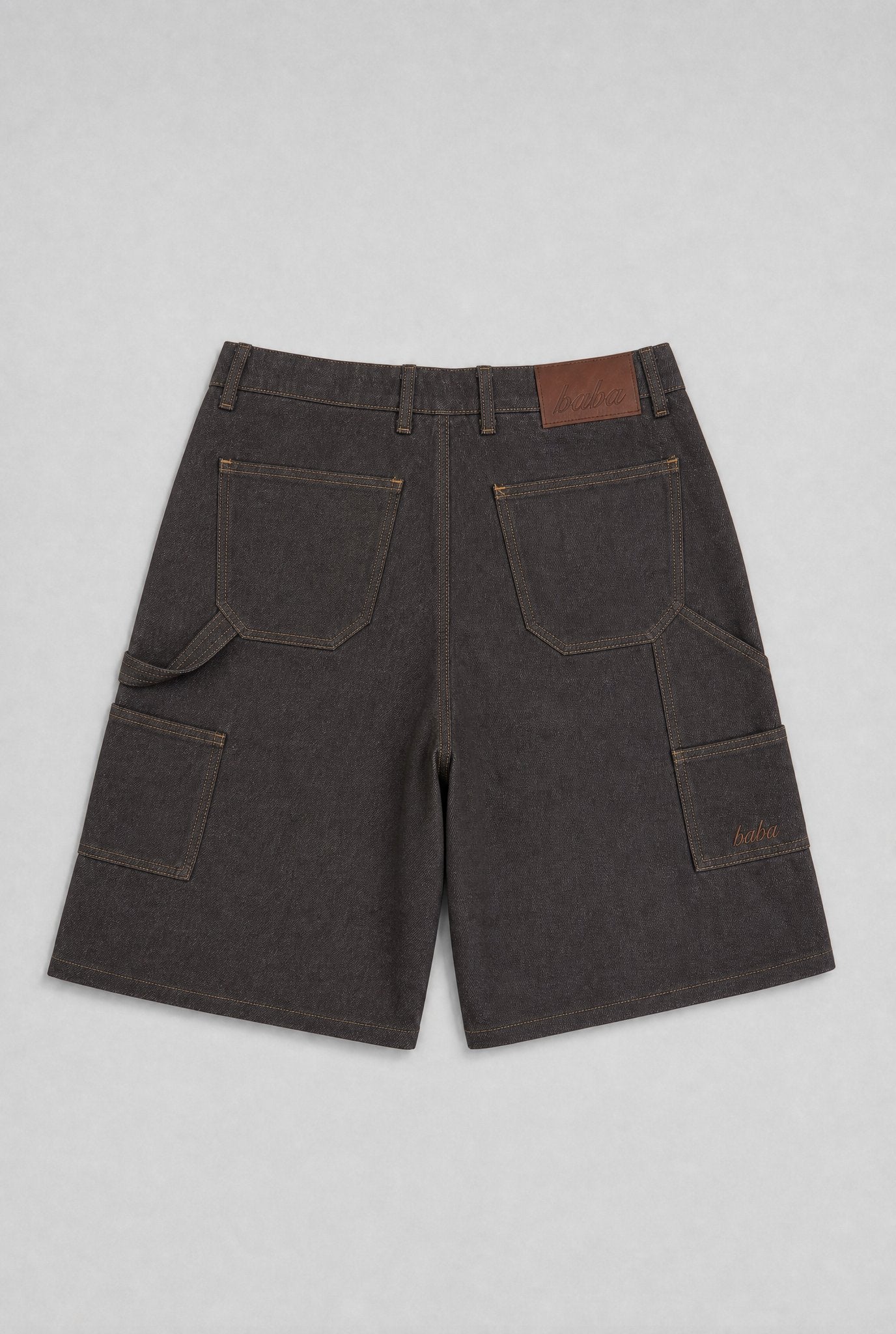 BABA Carpenter Denim Short - Brown