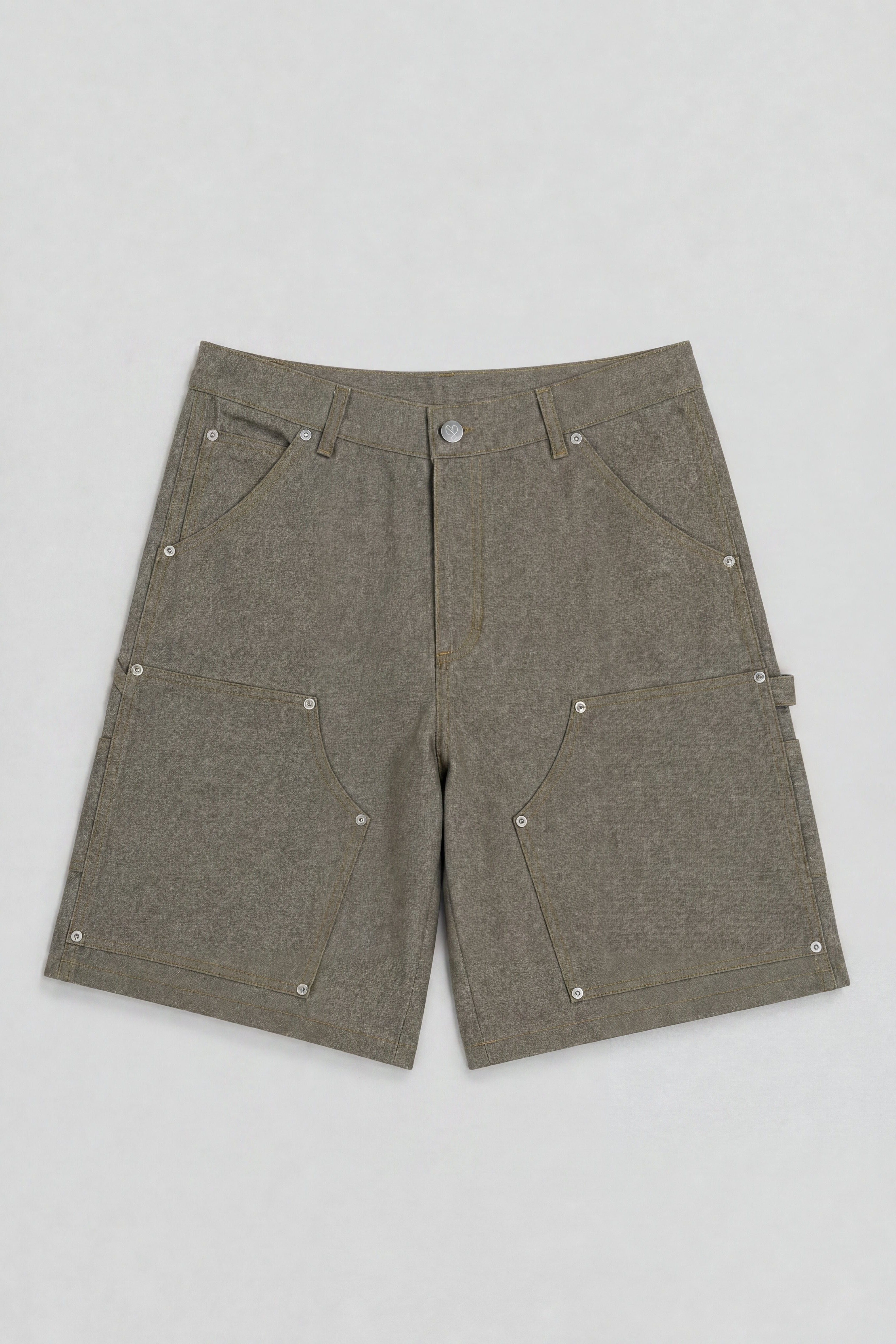 BABA Carpenter Denim Short - Beige