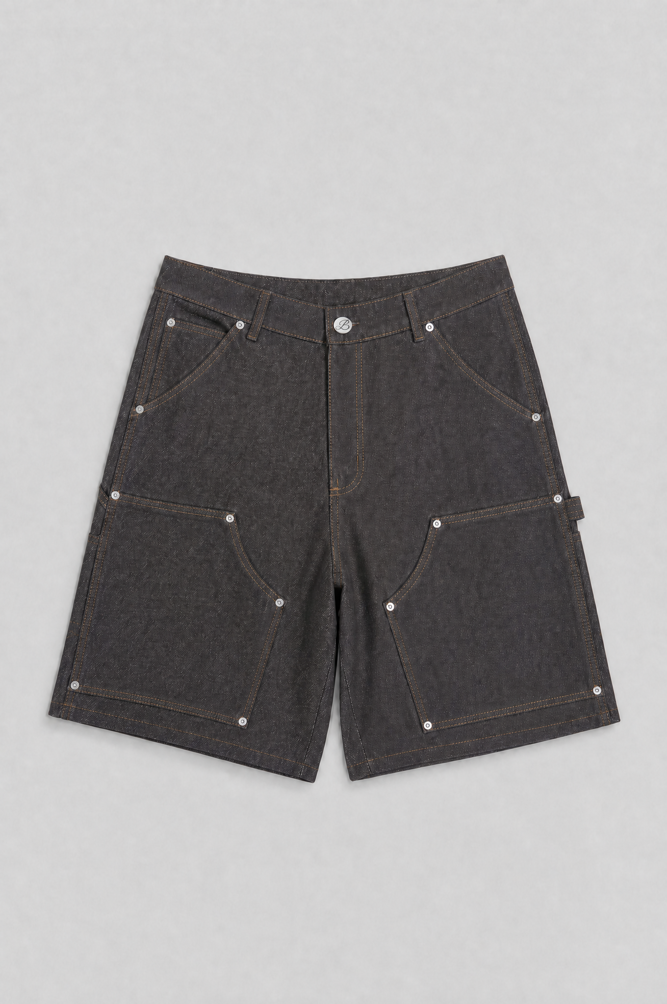 BABA Carpenter Denim Short - Brown