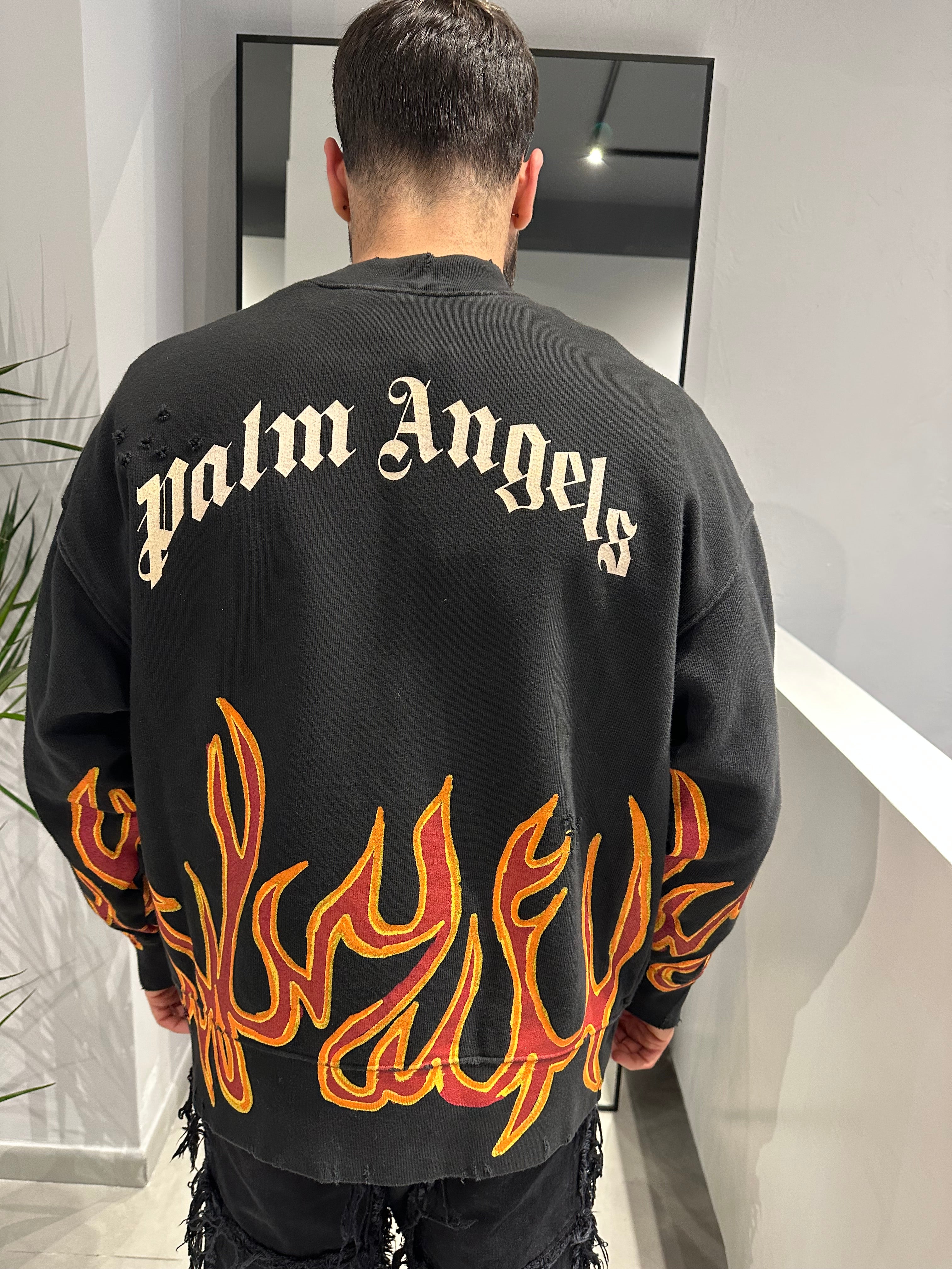 FELPA PALM ANGELS FLAMES - Baba Store