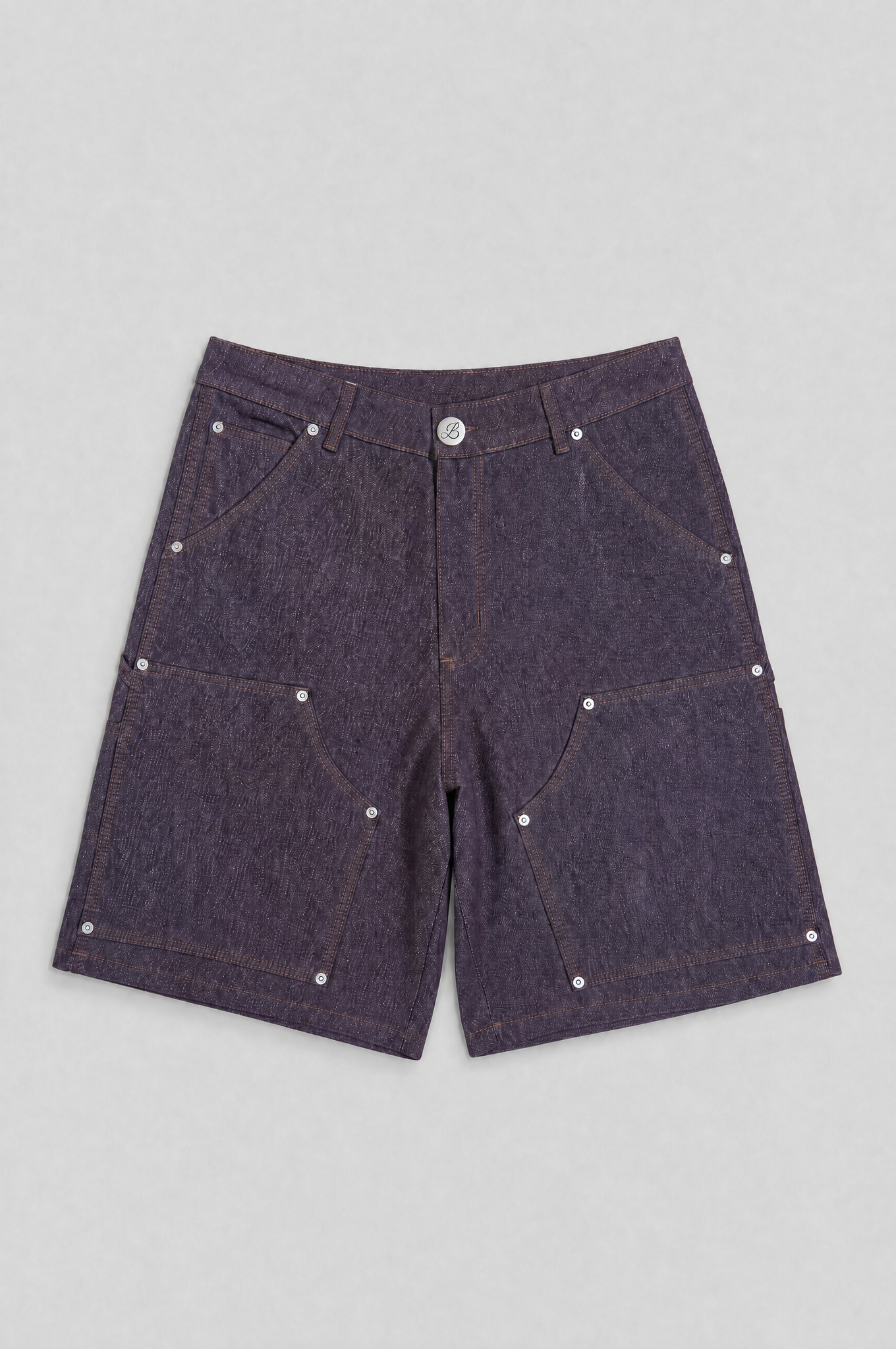 BABA Carpenter Denim Short - Bordeaux