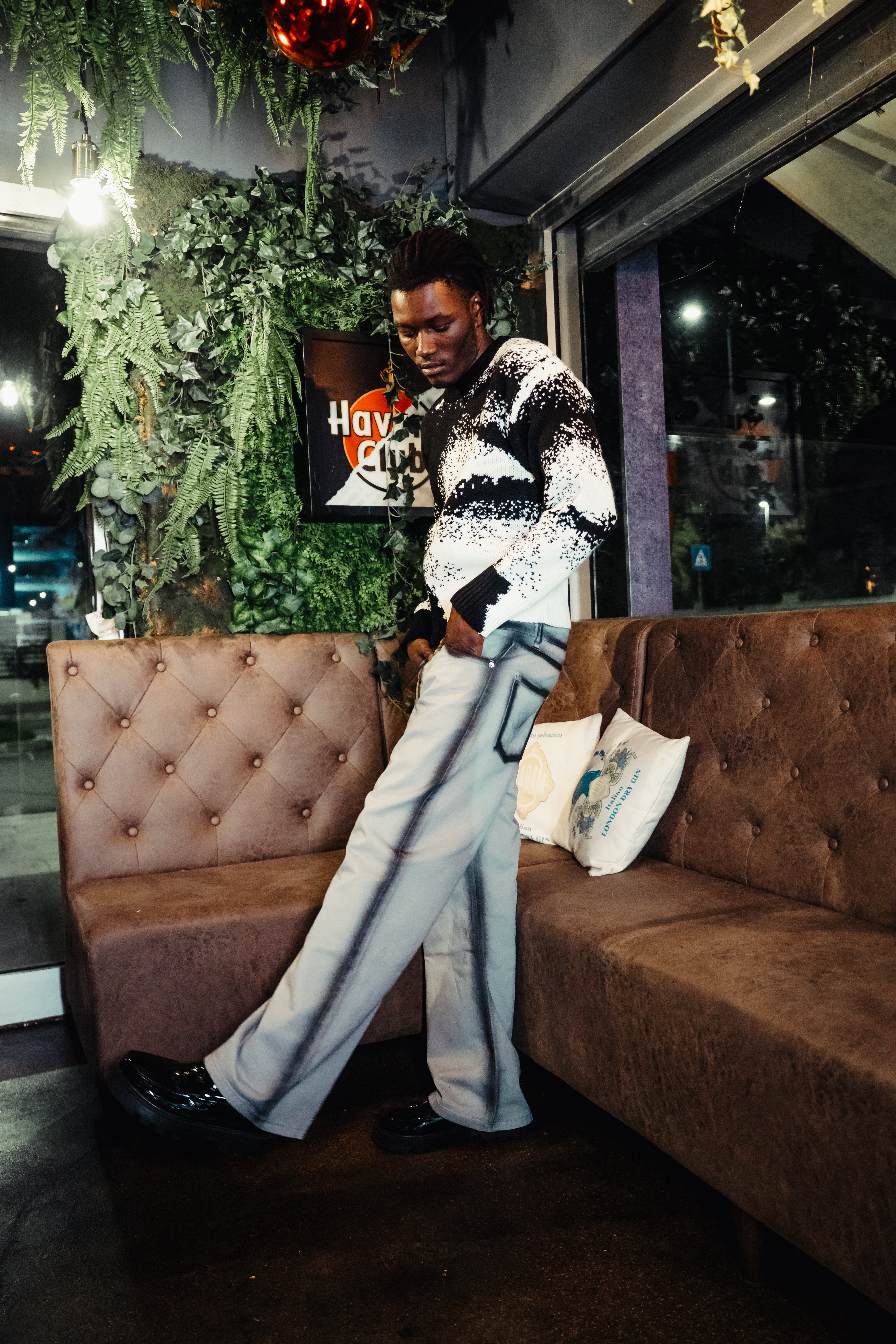 BABA Denim Stone Lines - Grey