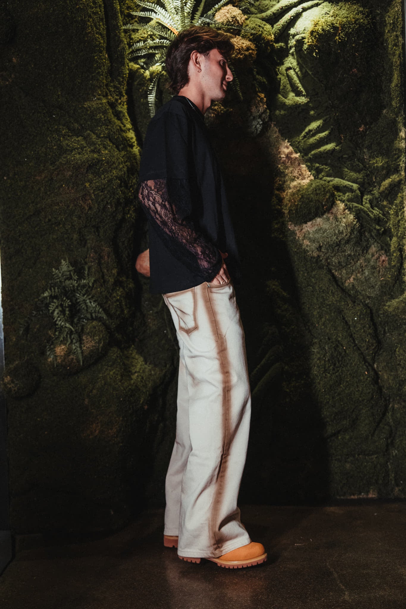 BABA Denim Sand Lines - Beige