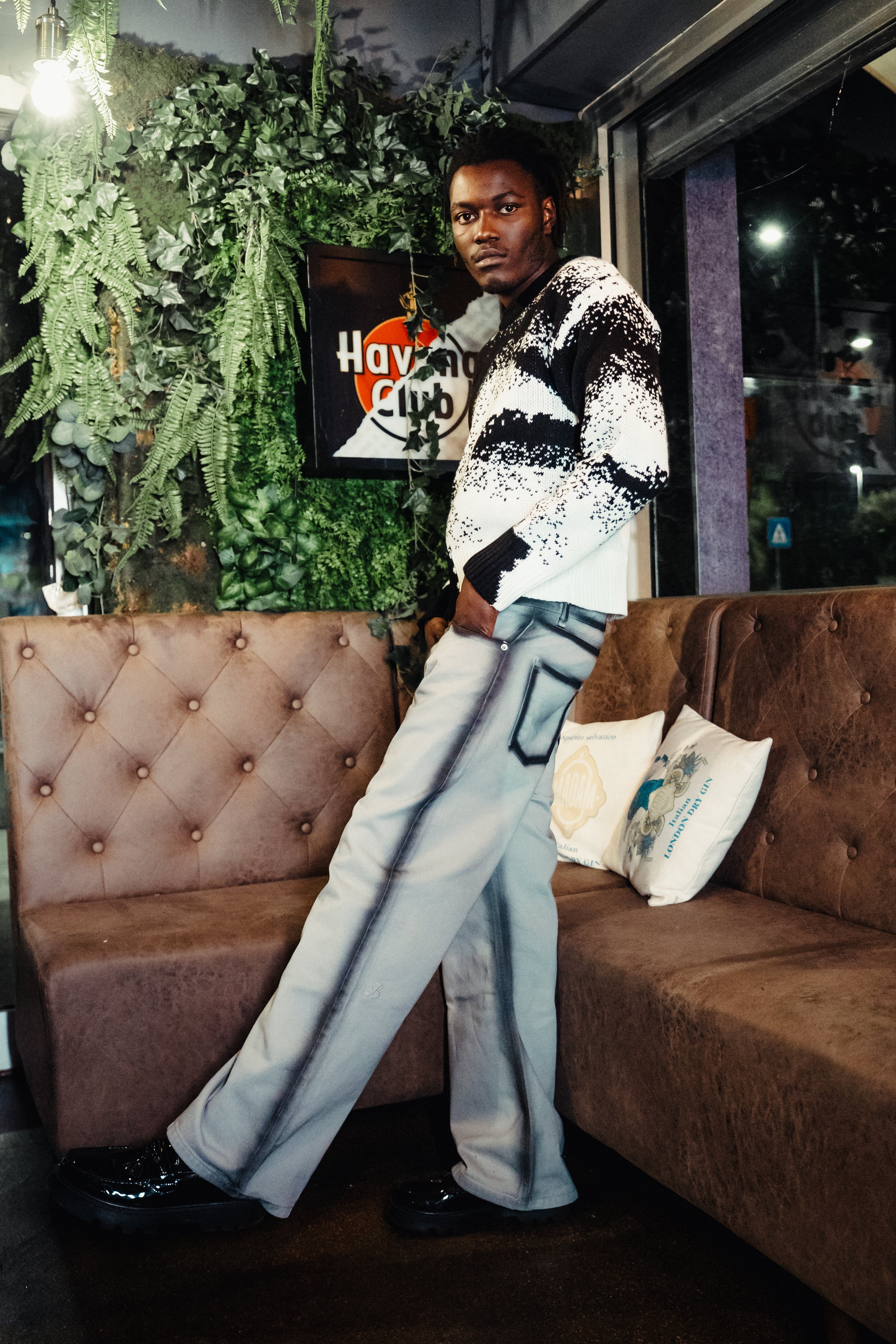 BABA Denim Stone Lines - Grey