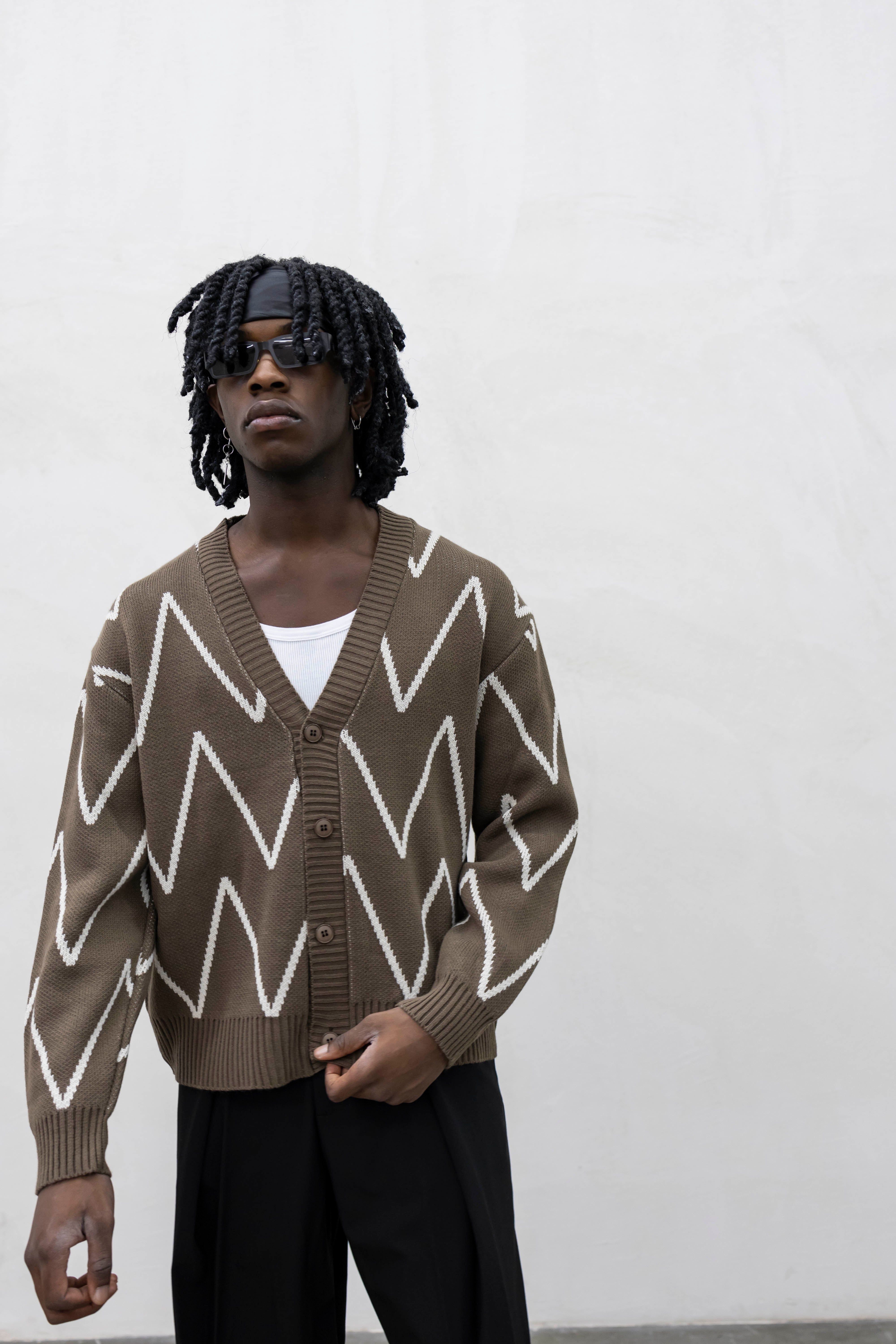 Cardigan Military Green