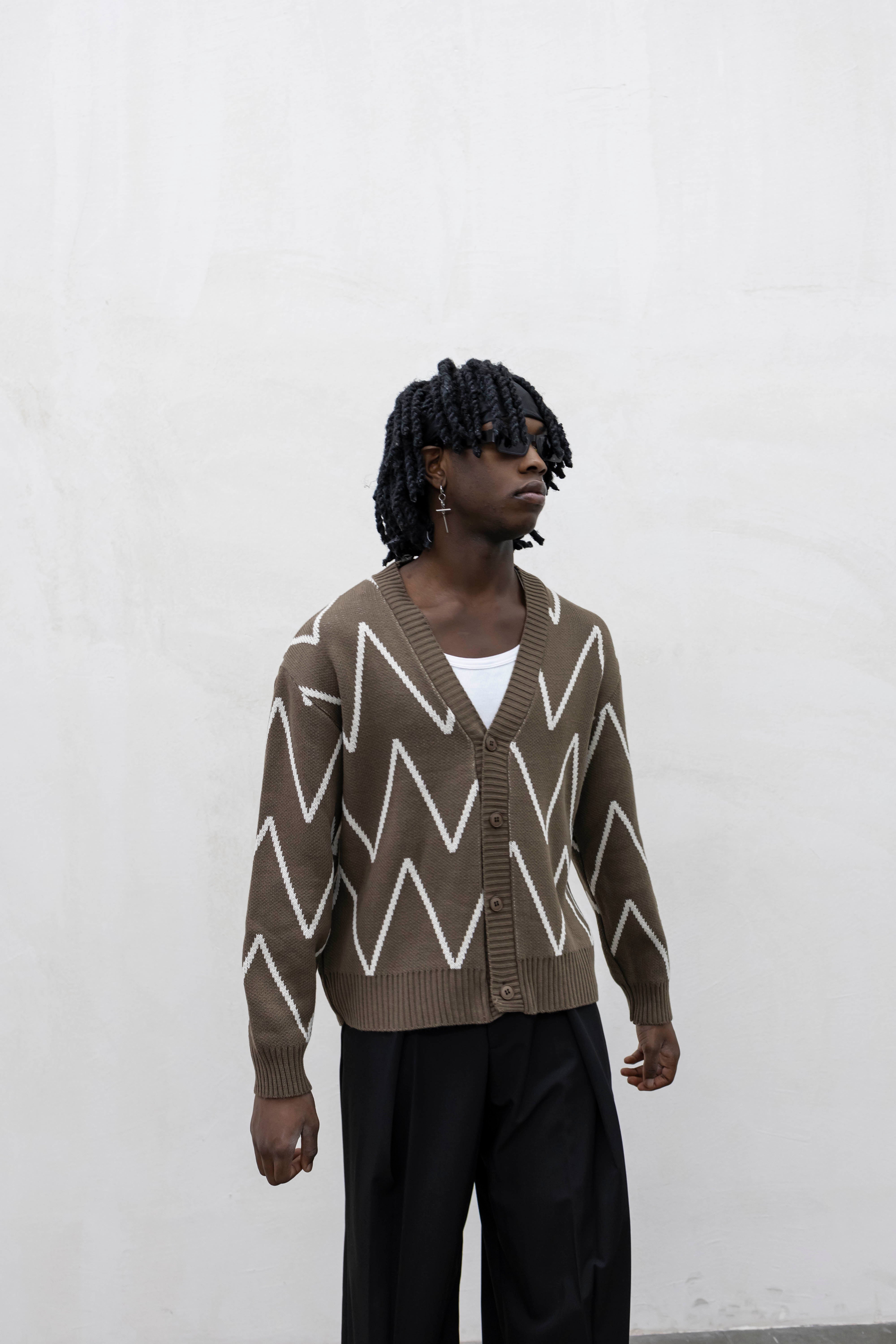 Cardigan Military Green