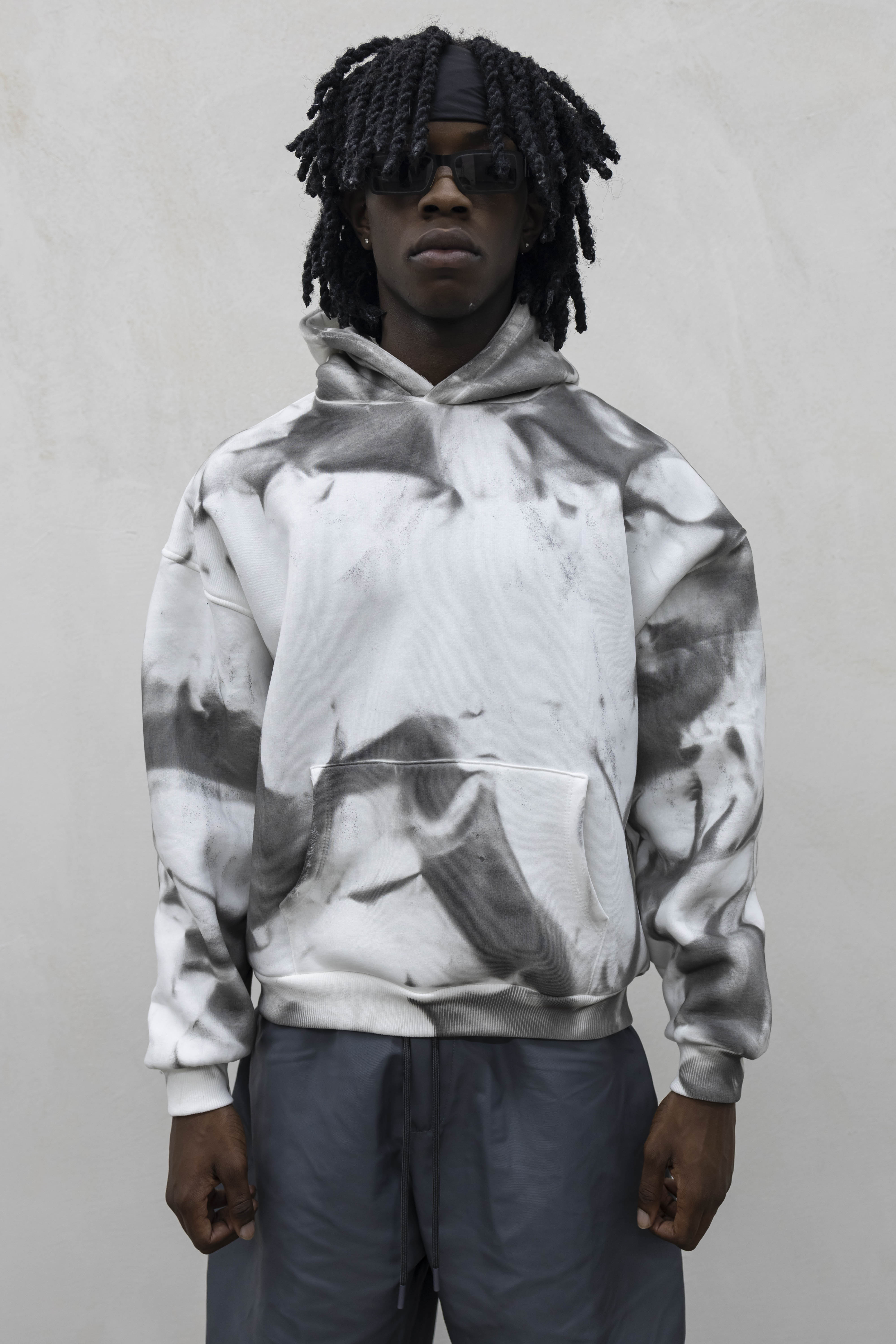 Perfect Hoodie Abstract White
