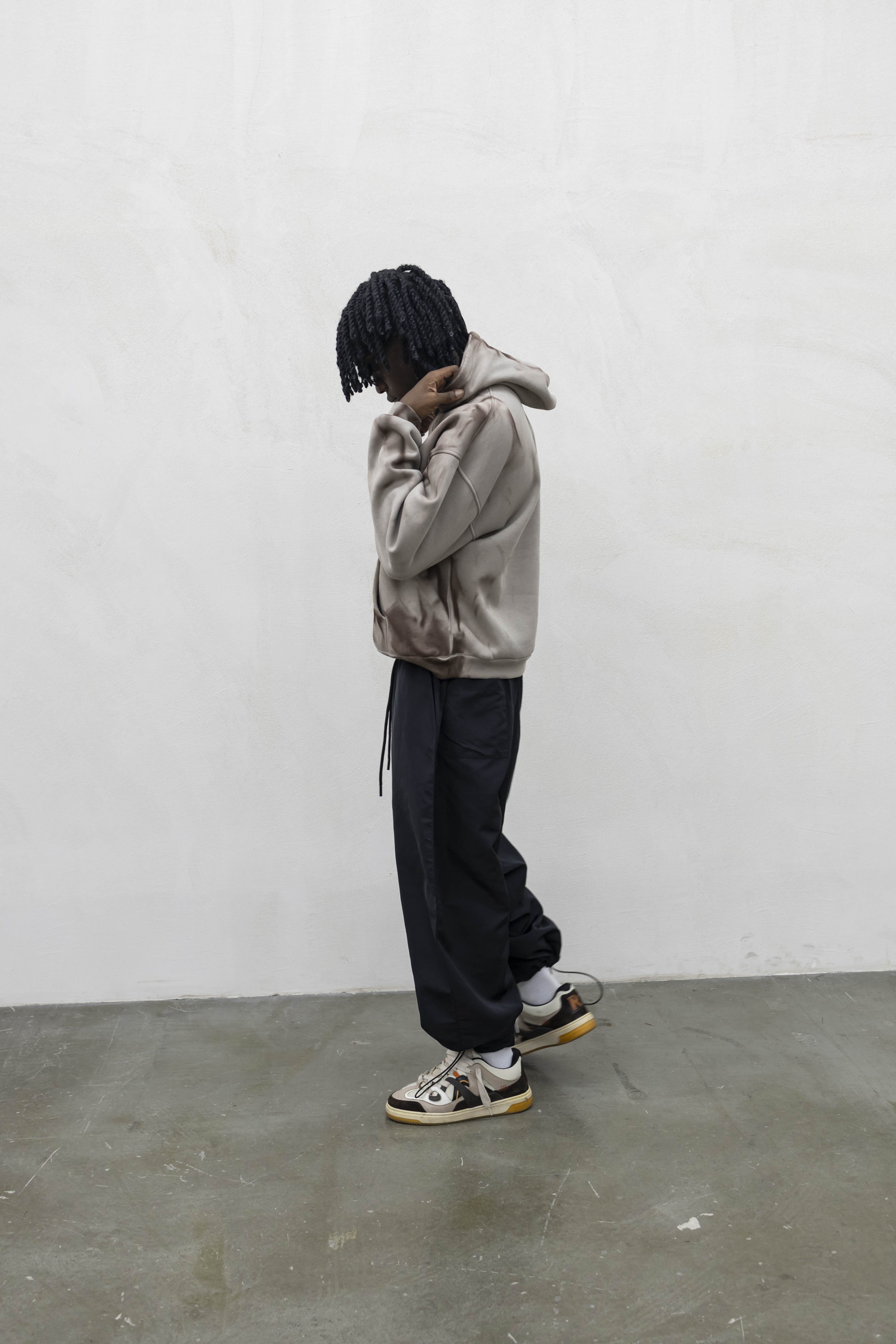 Perfect Hoodie Abstract Beige