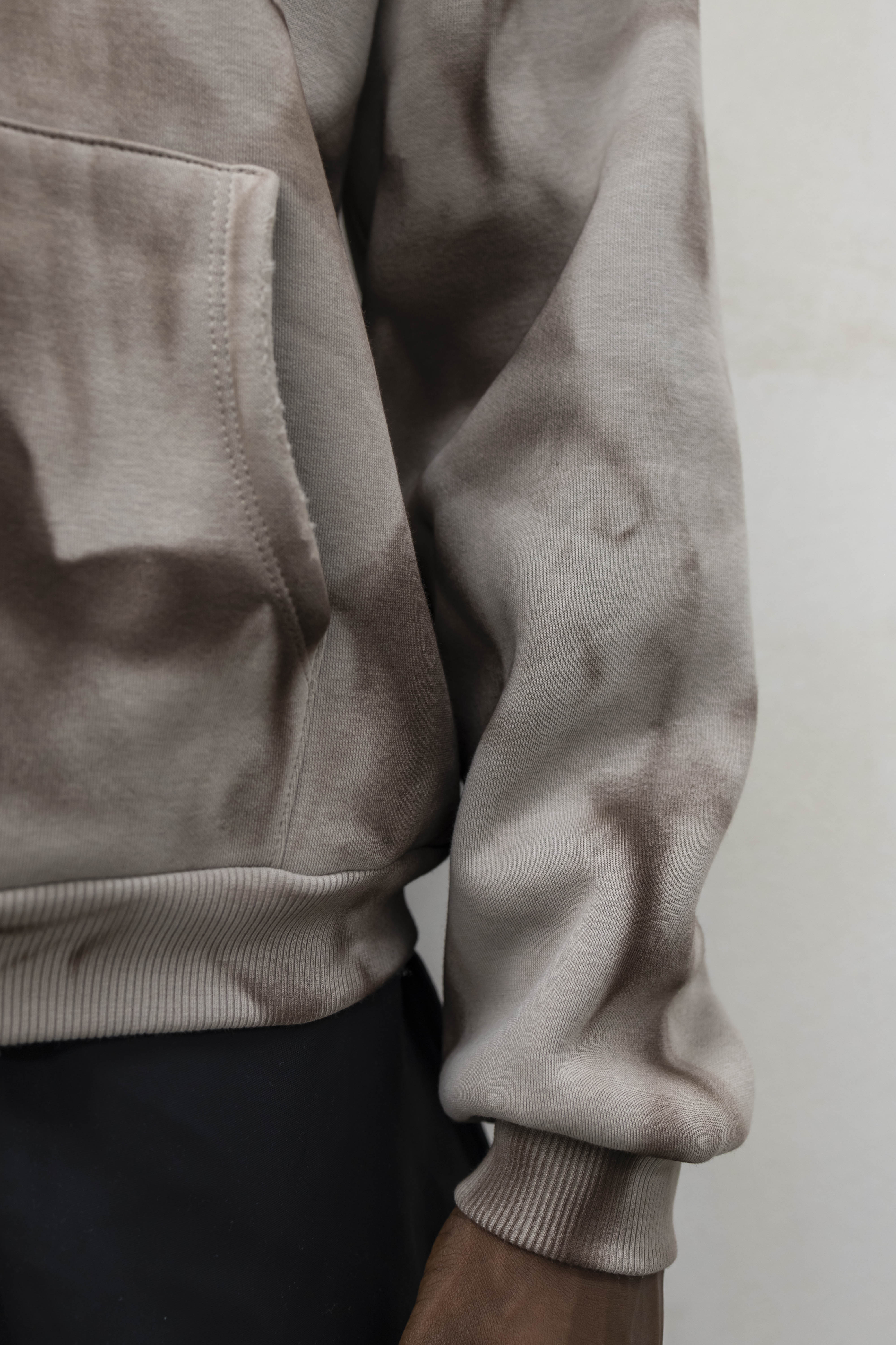 Perfect Hoodie Abstract Beige