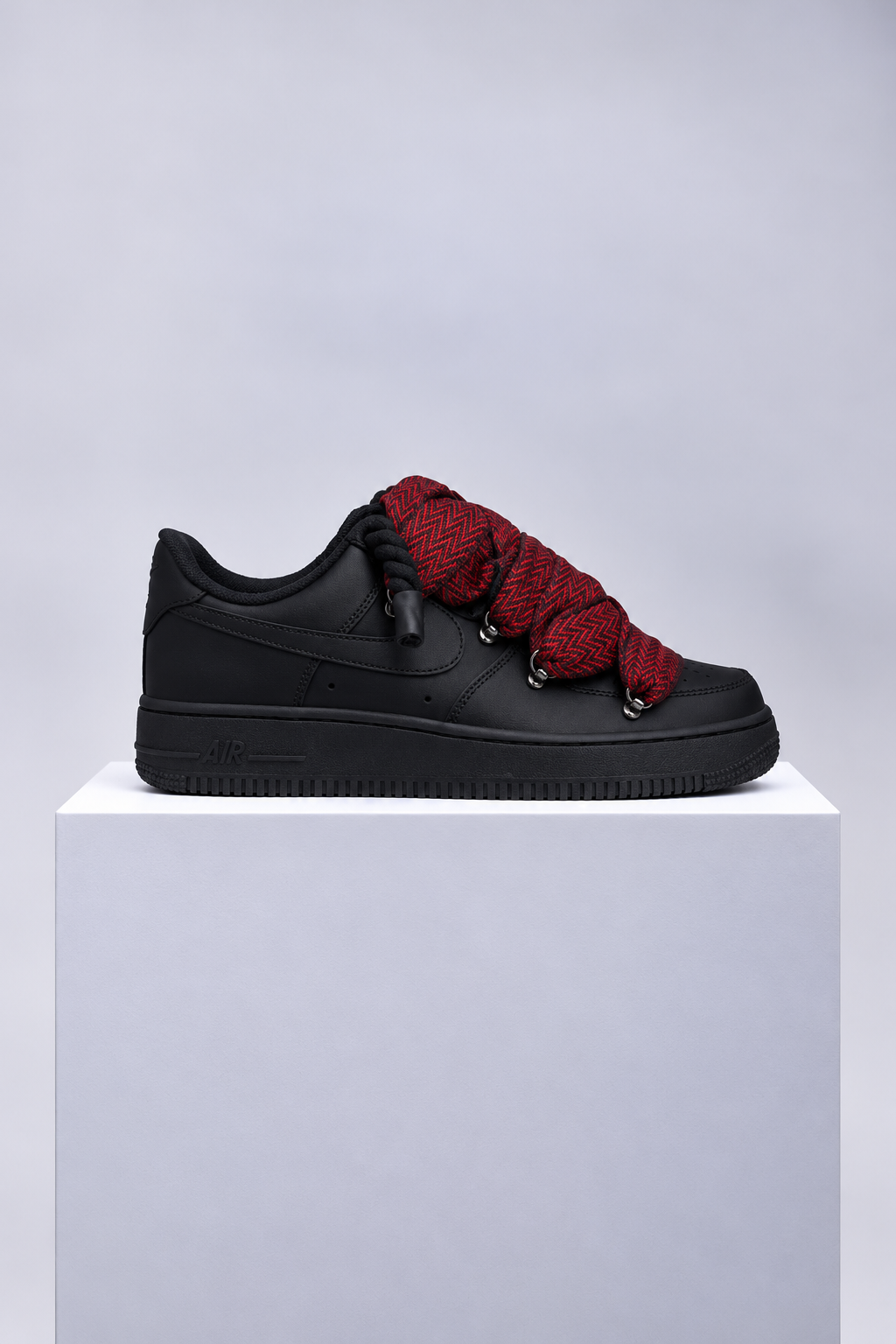 Nike Air Force 1 Lanvin Red "Rope Laces Black"
