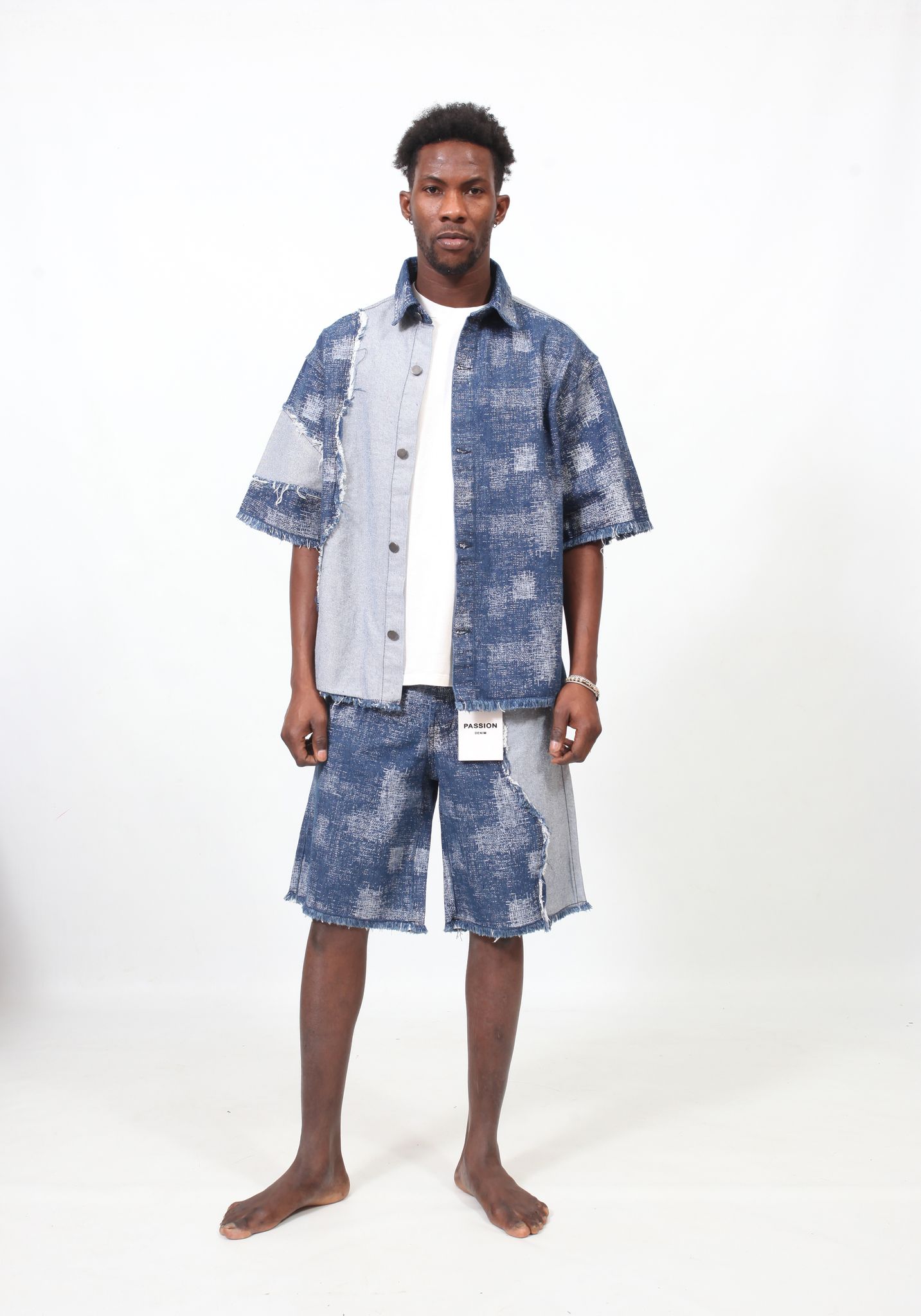 Boxy Coordset Jeans - Light Blue