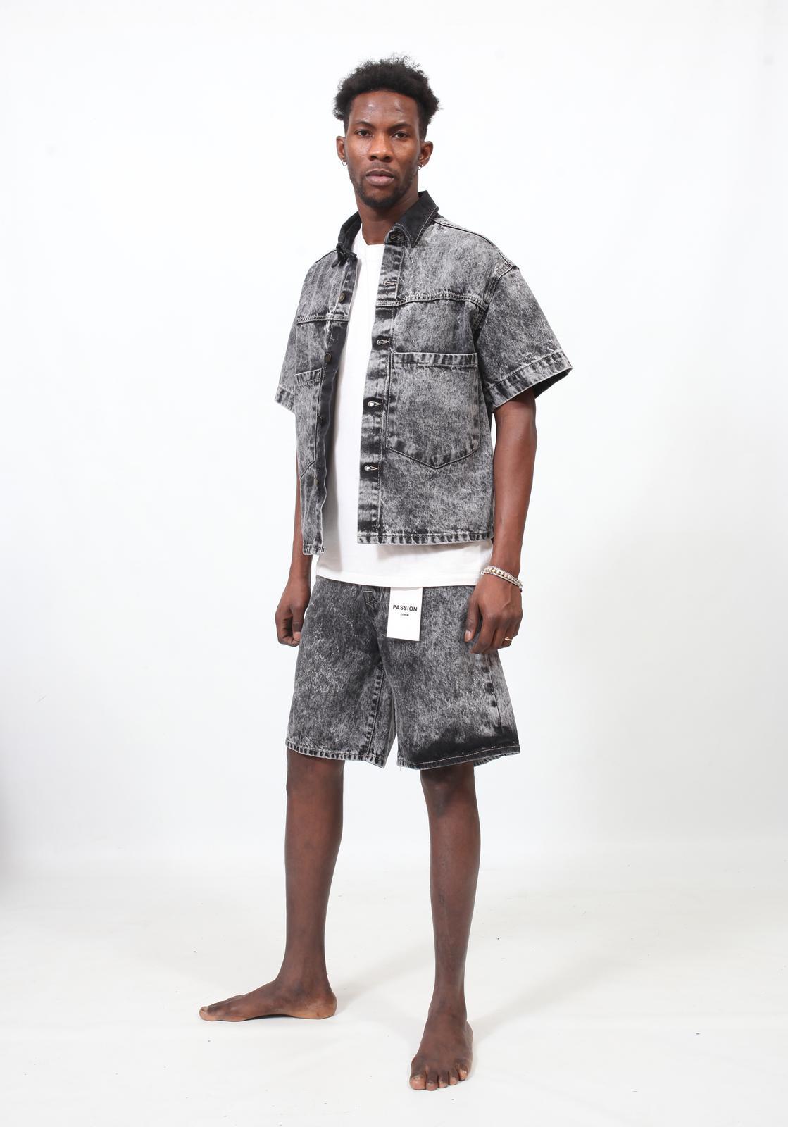 Boxy Coordset Jeans - Grey