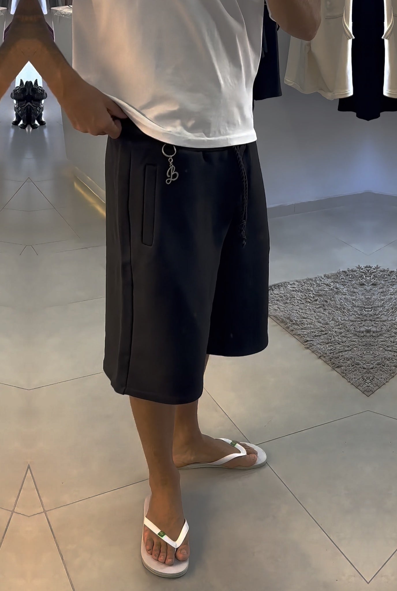 BABA Cotton Shorts -Black