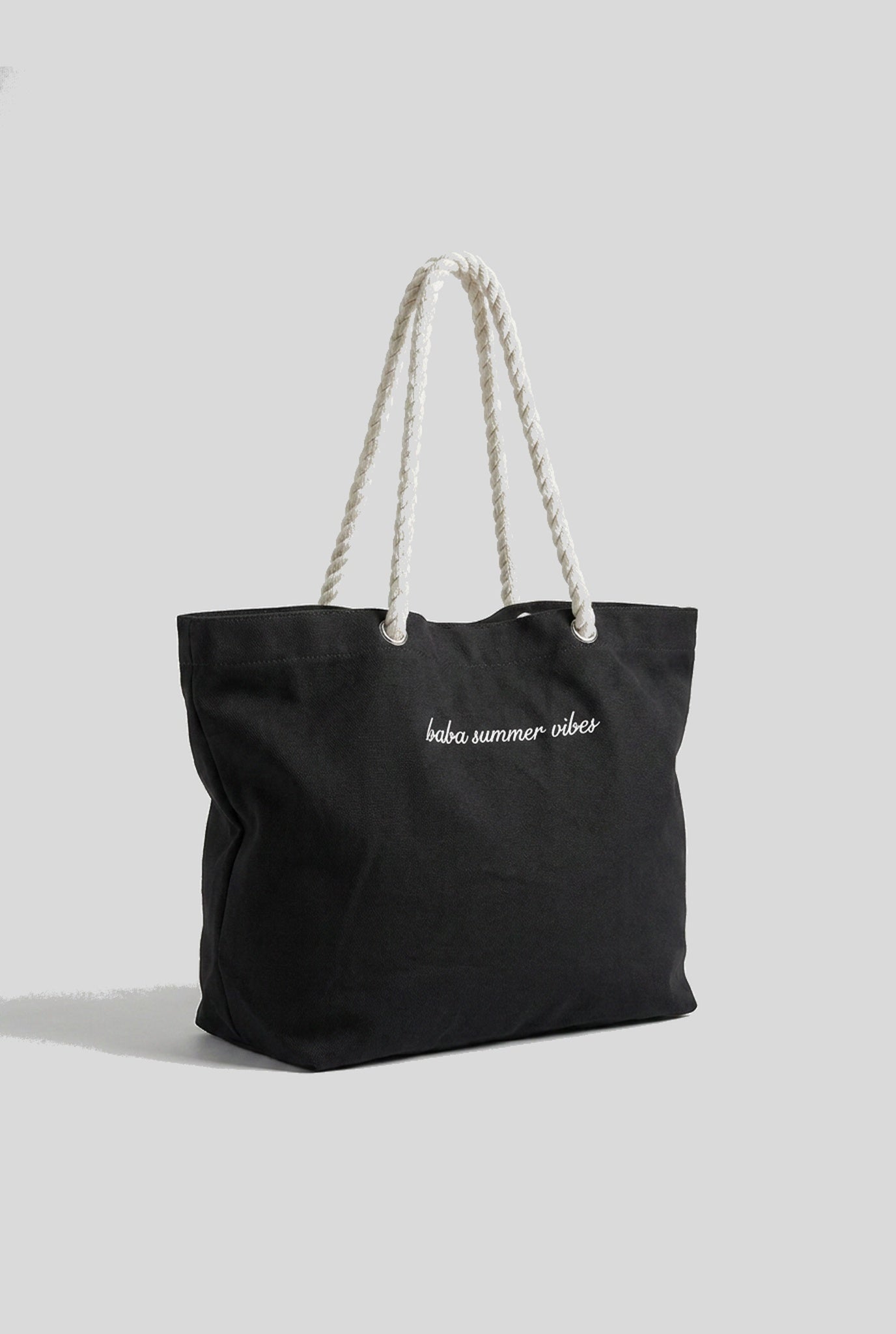 BABA Tote Bag "Summer Vibes" - Black